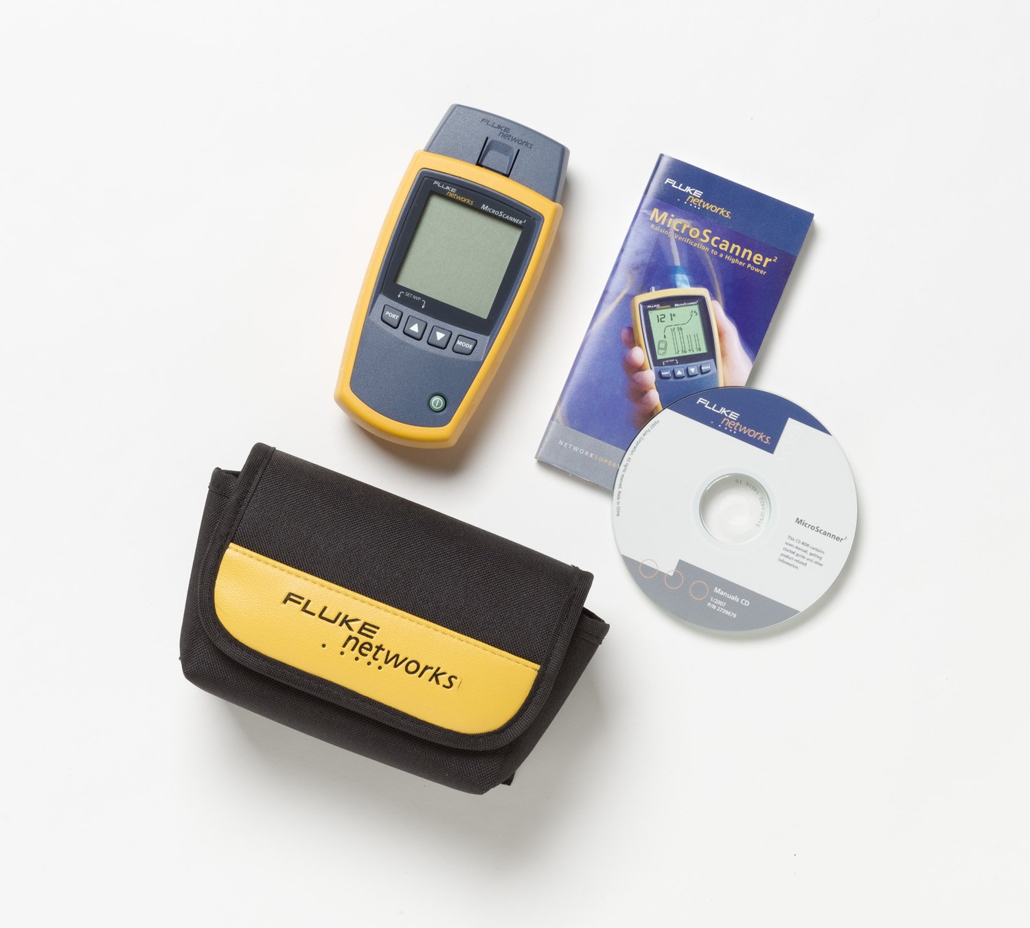 Fluke Networks MS2-FTK MicroScanner2 Network Cable Tester - Ethernet, Coaxial & Fiber Optic Tester for IT Professionals | Perfect for Network Installation & Troubleshooting