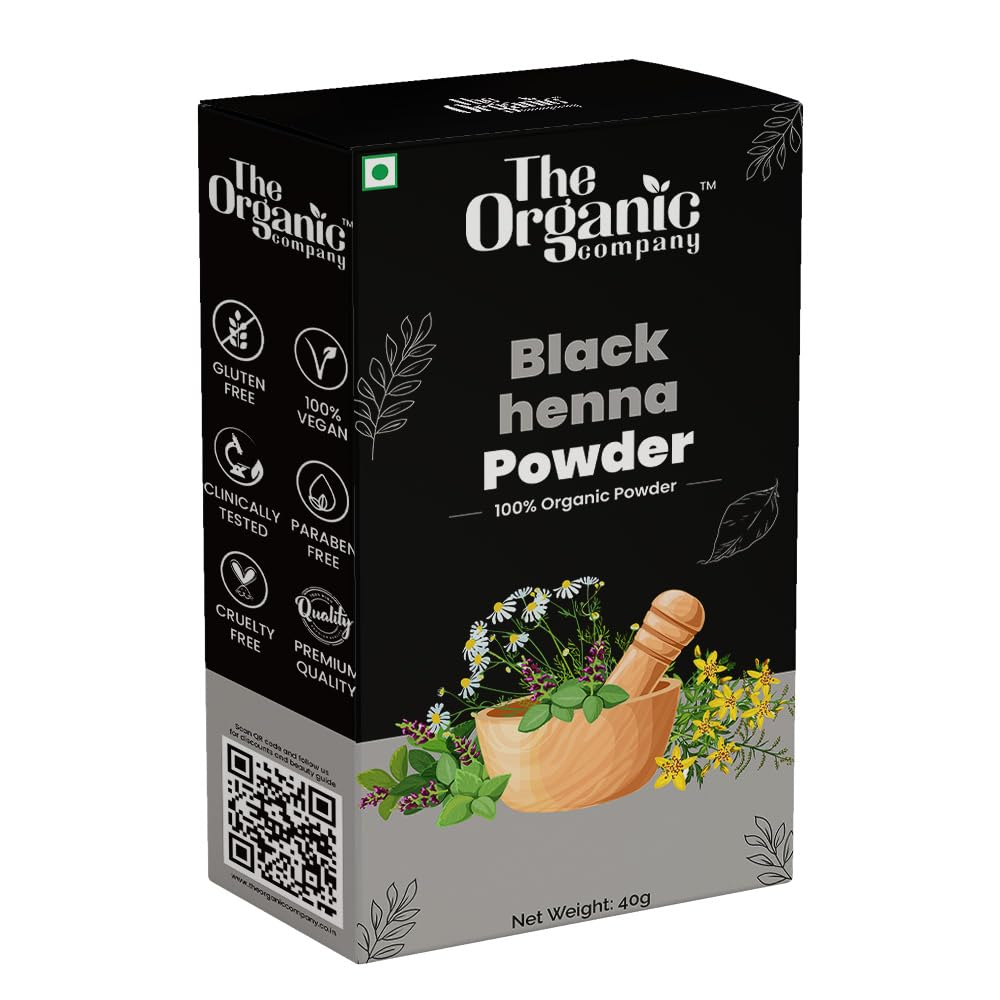 Natural Black Hair Dye Powder for Men & Women - Ayurvedic Herbal Henna Hair Color, Chemical-Free & Safe for All Hair Types - Perfect for Gray Coverage, Root Touch-Ups & Natural Hair Coloring at Home