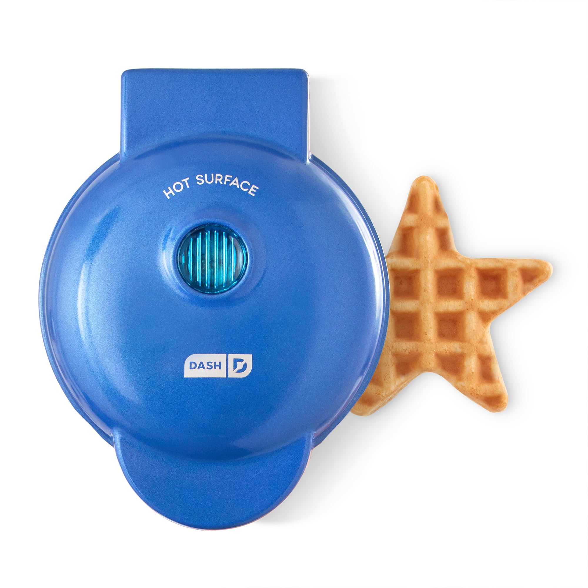 Dash Star Mini Waffle Maker - Navy Blue | Compact & Fast Waffle Maker for Breakfast, Snacks & Desserts | Perfect for Home, Office & Dorm Use