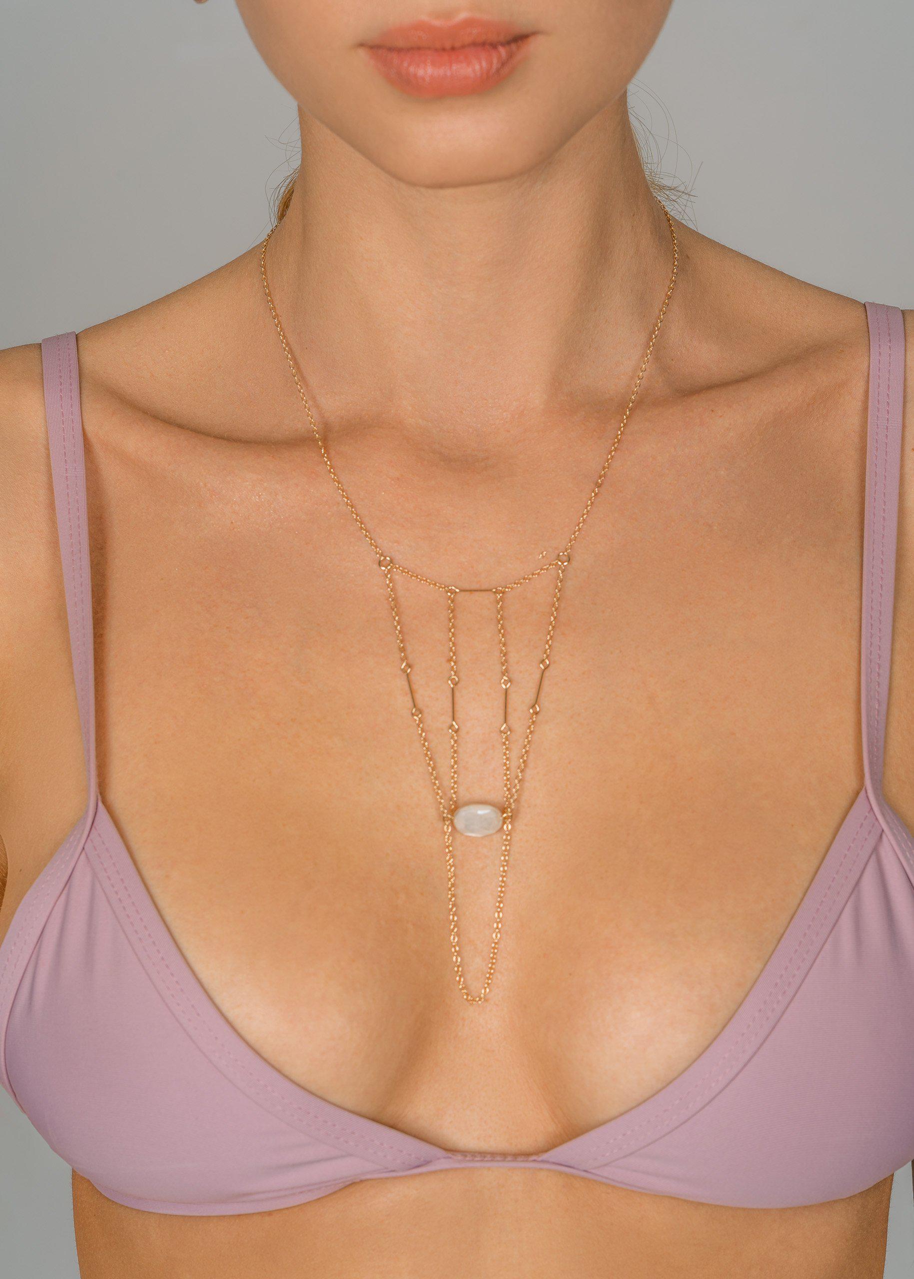 Manifestation Point Gemstone Hand Chain - Spiritual Healing Crystal Bracelet for Women | Yoga, Meditation & Positive Energy Jewelry