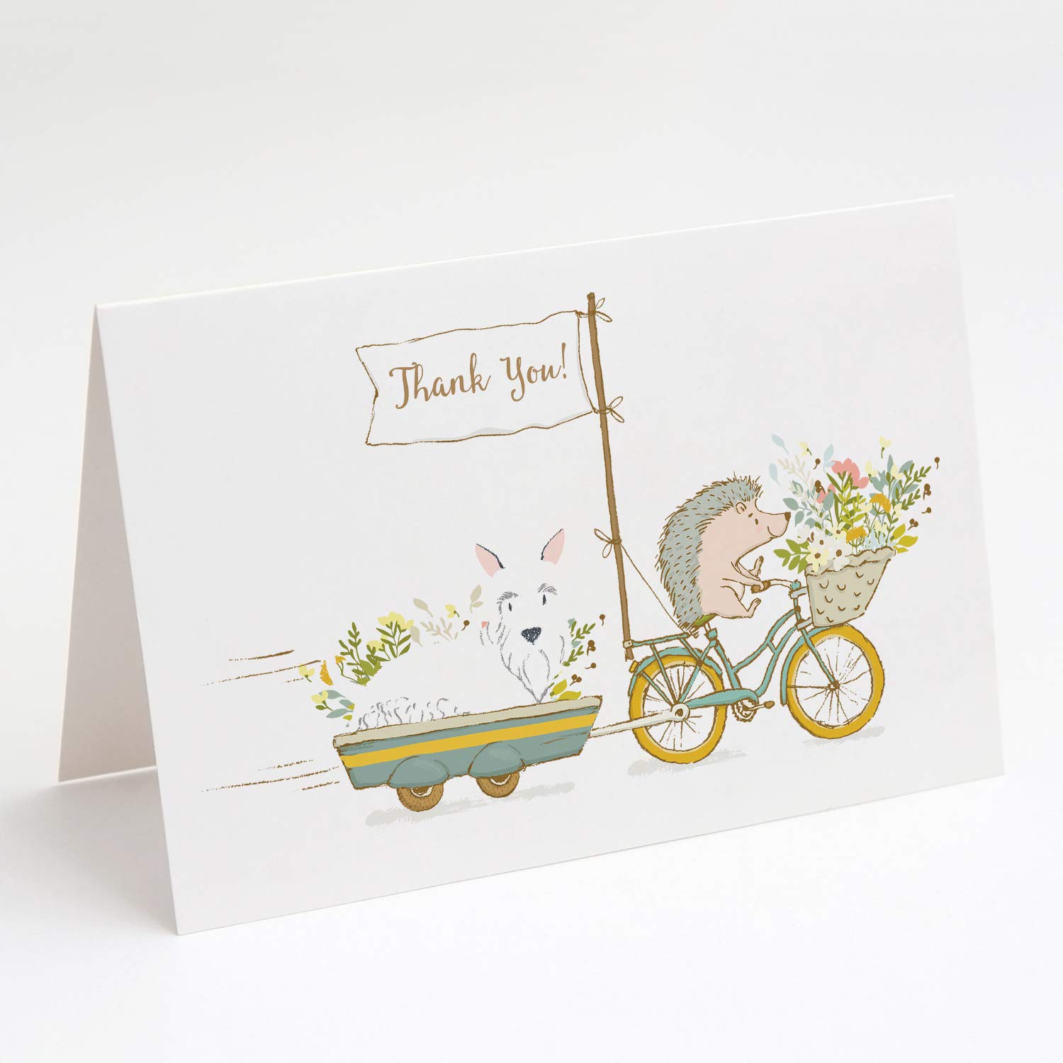 Caroline's Treasures LGA1097GCA7P Whimsical Blank Greeting Cards with Envelopes - Pack of 8 A7 Size 5x7 Cards for Birthday, Thank You, Wedding & Holiday Occasions