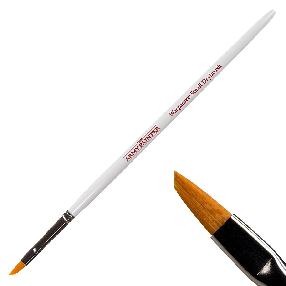 Wargamer Brush - Small Drybrush for Miniature Painting - Perfect for Warhammer, D&D, and Tabletop Gaming Models