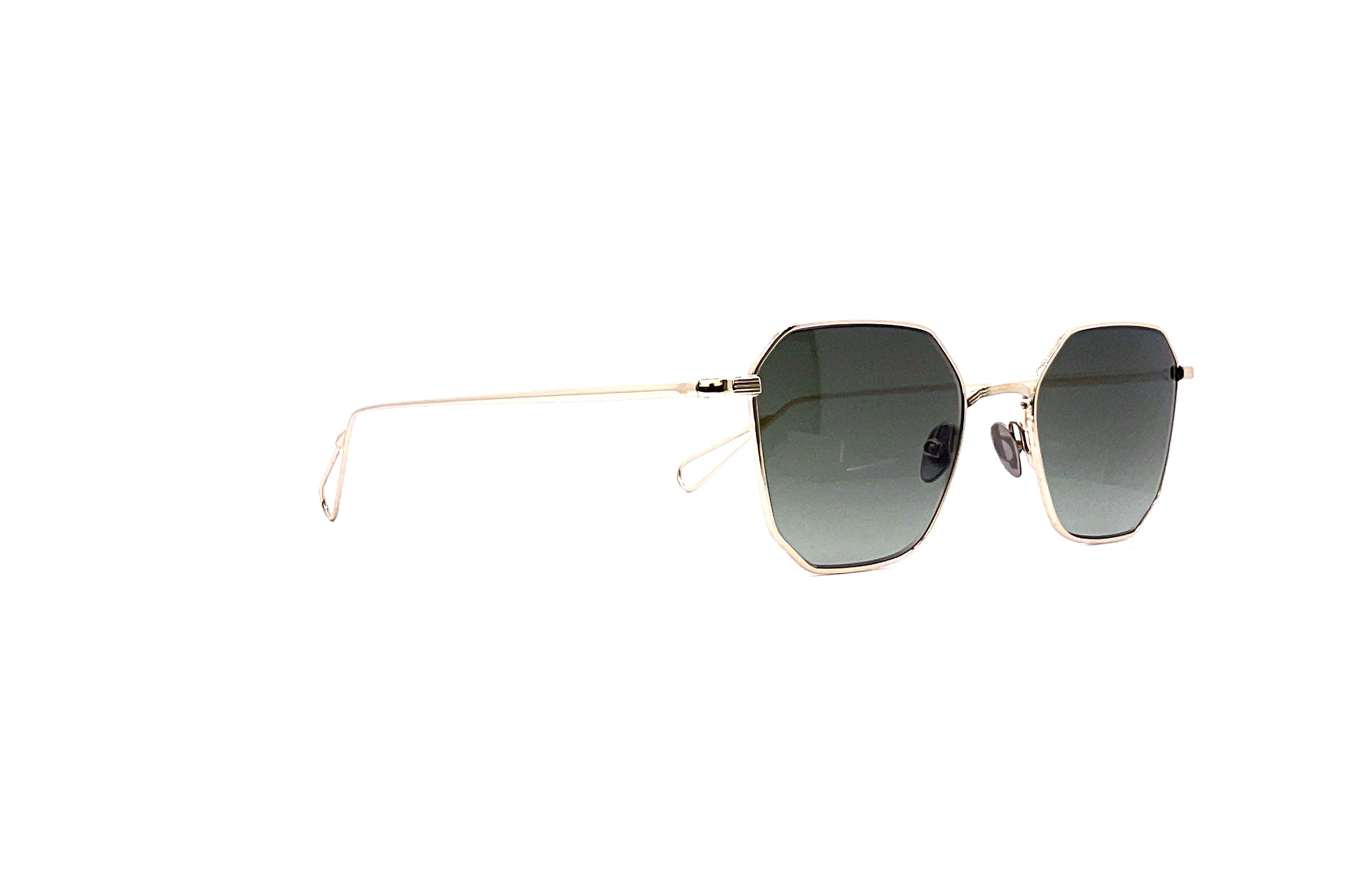Ahlem Couronnes Sun Sunglasses - Grey Gold Frame with UV Protection - Stylish & Lightweight for Outdoor Activities, Travel & Fashion