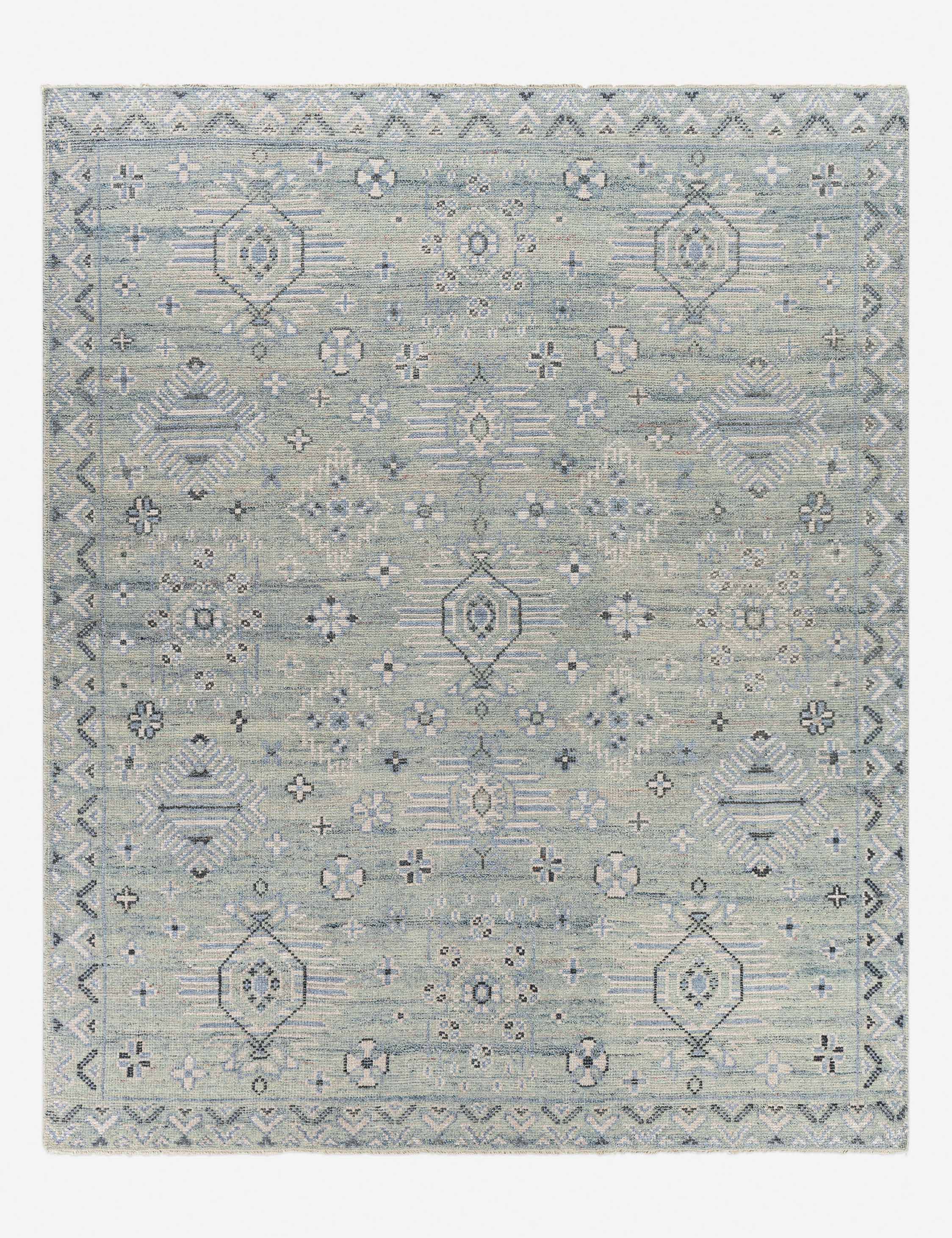Barrish Hand Knotted Wool Blend Rug - Soft & Durable Area Rug for Living Room, Bedroom, or Office - Perfect for Home Decor