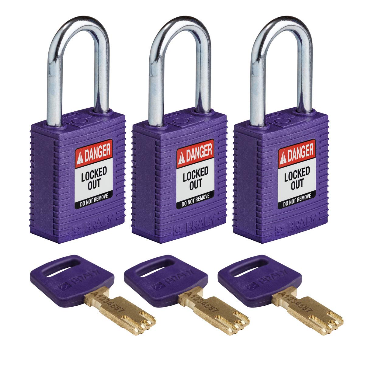 Brady SafeKey Lockout Padlock - 1.5