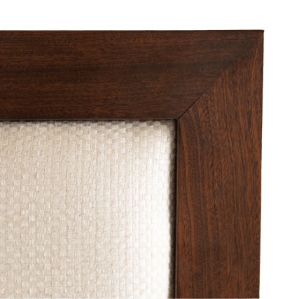Elegant Wooden Headboard with Surround Design - Perfect for Bedroom Decor & Cozy Home Styling