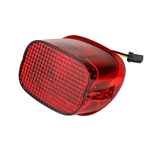 Harley Davidson LED Tail Brake Light Kit - Eagle Lights Flashing Strobe Squareback with Red Lens | Waterproof Motorcycle Safety Light for Night Riding & Group Tours