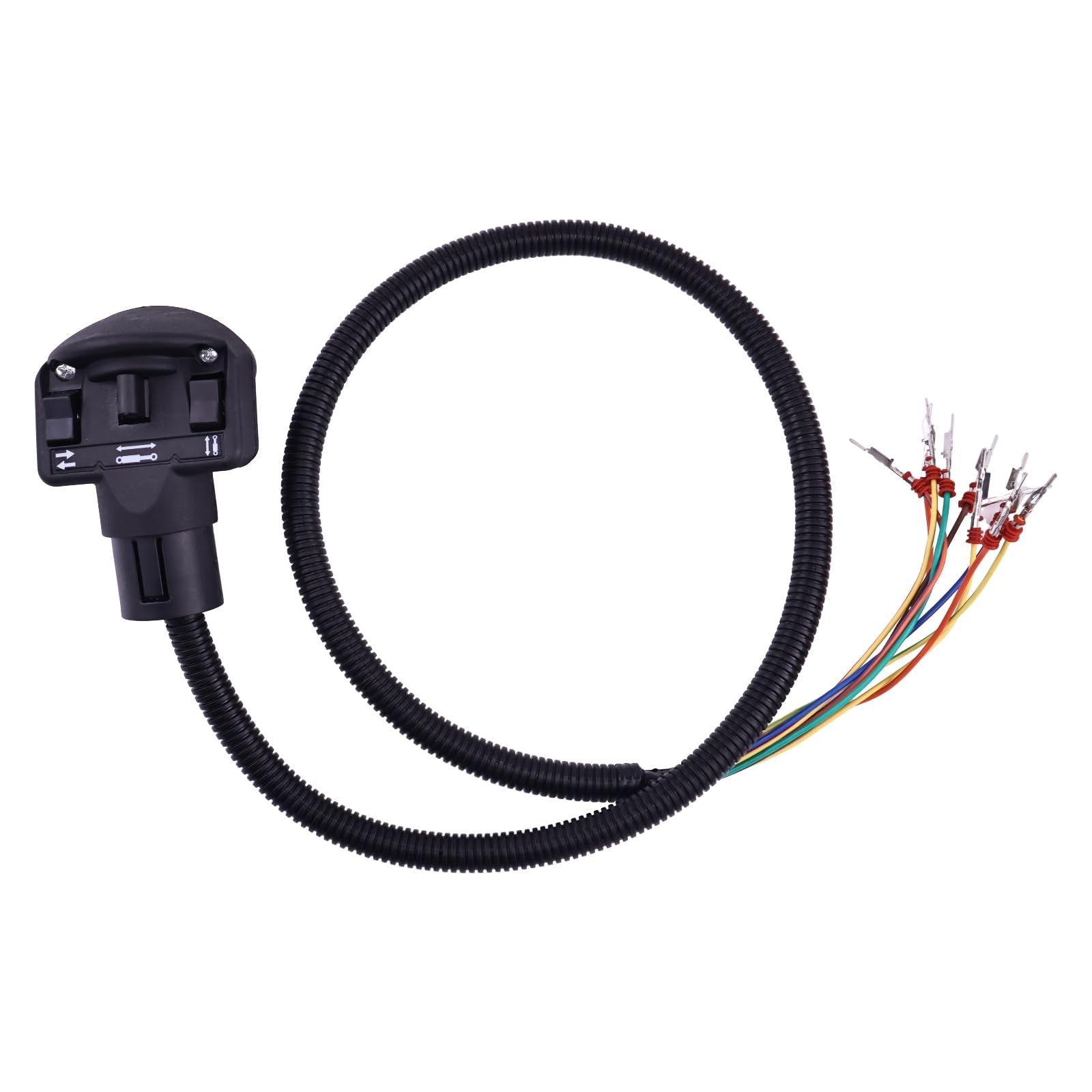 Bobcat Skid Steer Left Auxiliary 4-Gear Switch Handle 6680419 - Compatible with 751, 753, 763, 773, 863, 873, 883, S175, S185, S205, S220, S250, S300, S330, T110, T140, T180, T190, T200, T250, T300 Models - Perfect for Construction, Landscaping & Farm Equipment Repairs