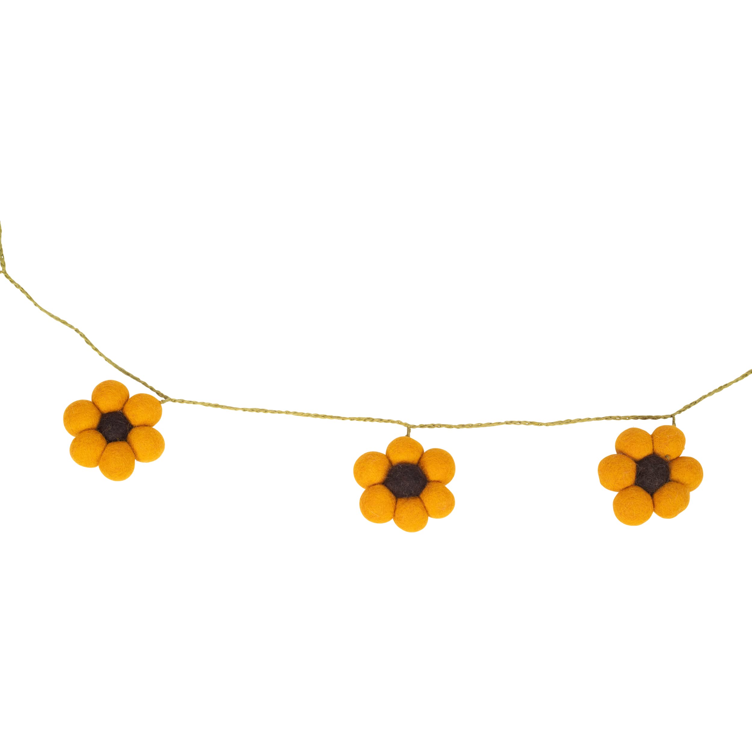 Sunflower Felt Flowers Garland for Home Decor & Parties