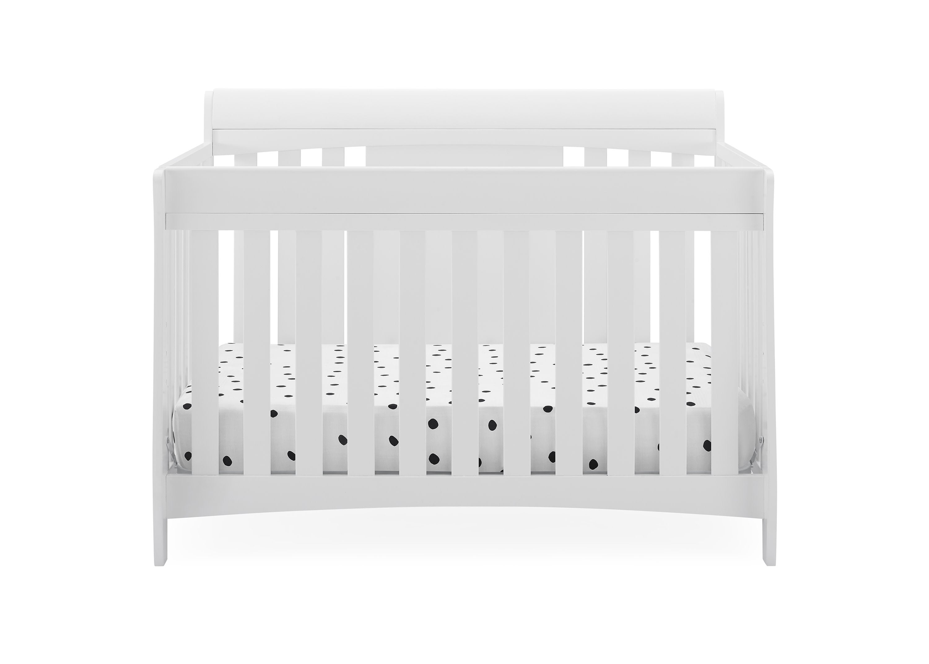 Richmond 6-in-1 Convertible Baby Crib - Toddler Bed & Daybed with Adjustable Height, White Nursery Furniture for Newborn to Teen - Perfect for Small Spaces & Modern Nurseries