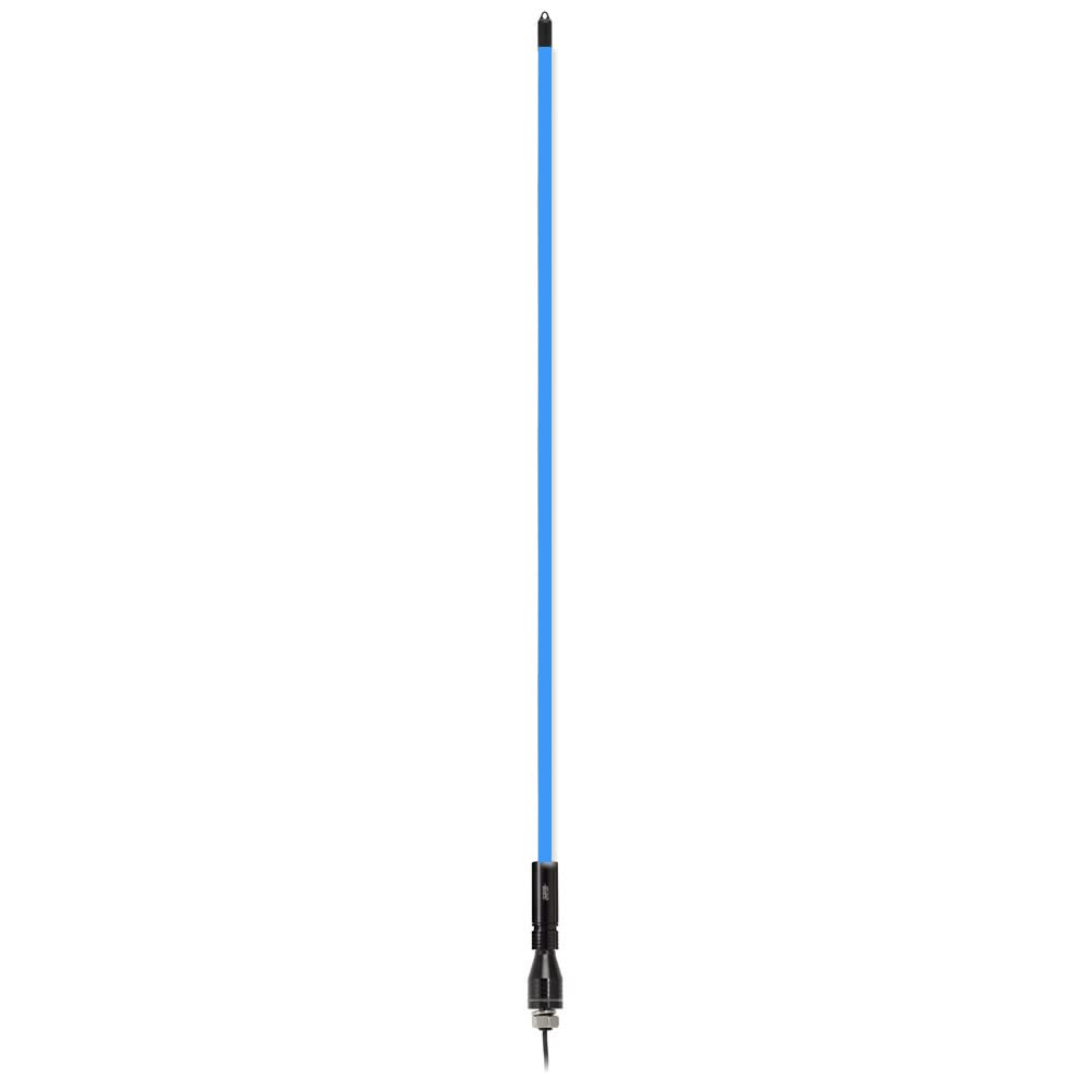 Metra Electronics 6ft Blue Single Color Fiber Optic Whip Antenna (MPS-FOBWHIP6) - Perfect for Car Audio, Marine, and Off-Road Vehicle Customization