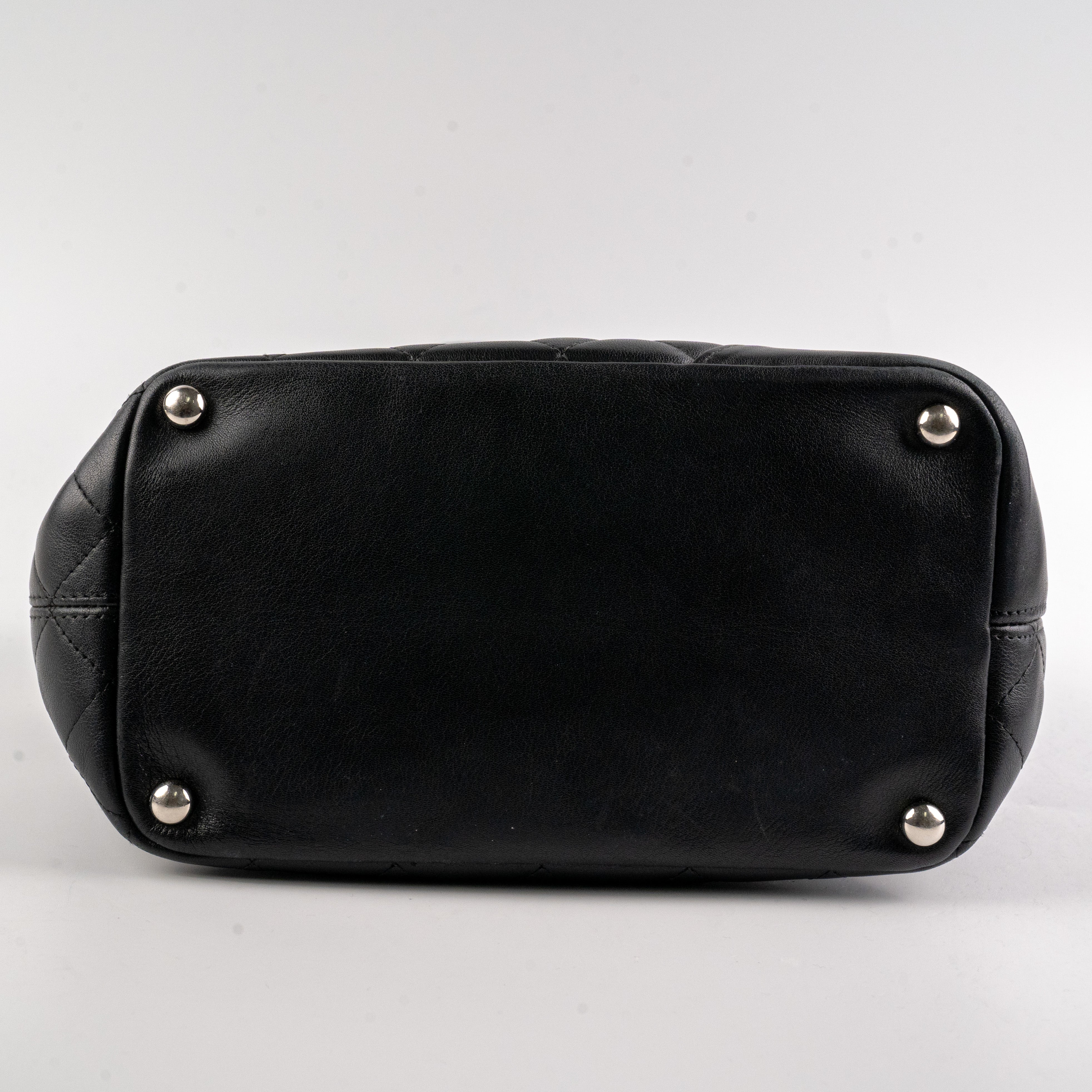 Chanel Cambon Black Leather Tote Bag for Women - Luxury Designer Handbag for Work, Travel & Everyday Use