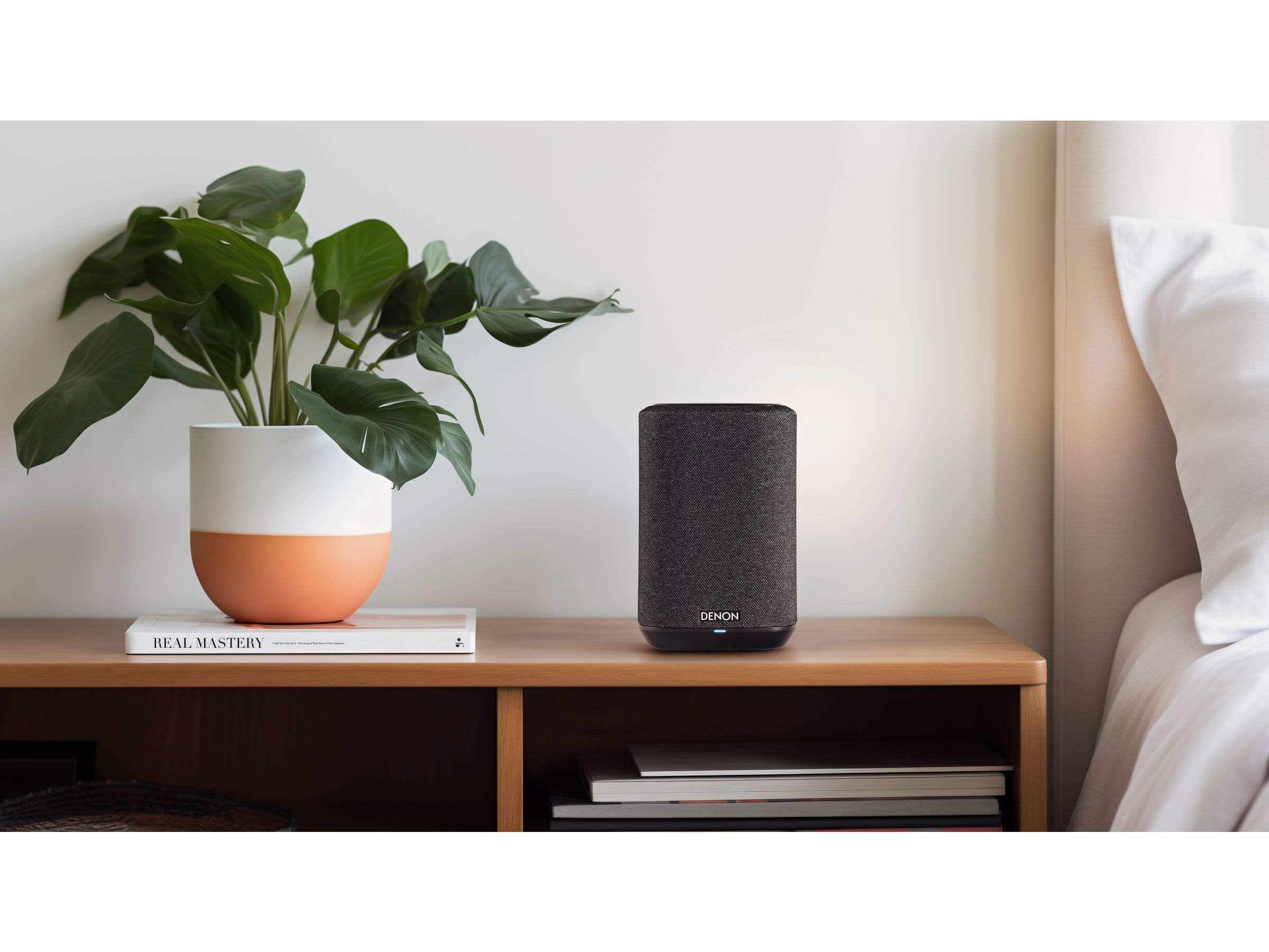 Denon Home 150 NV Wireless Smart Speaker - Hi-Fi Audio with Alexa Built-In, Bluetooth & WiFi Streaming for Home Theater, Living Room & Office Use