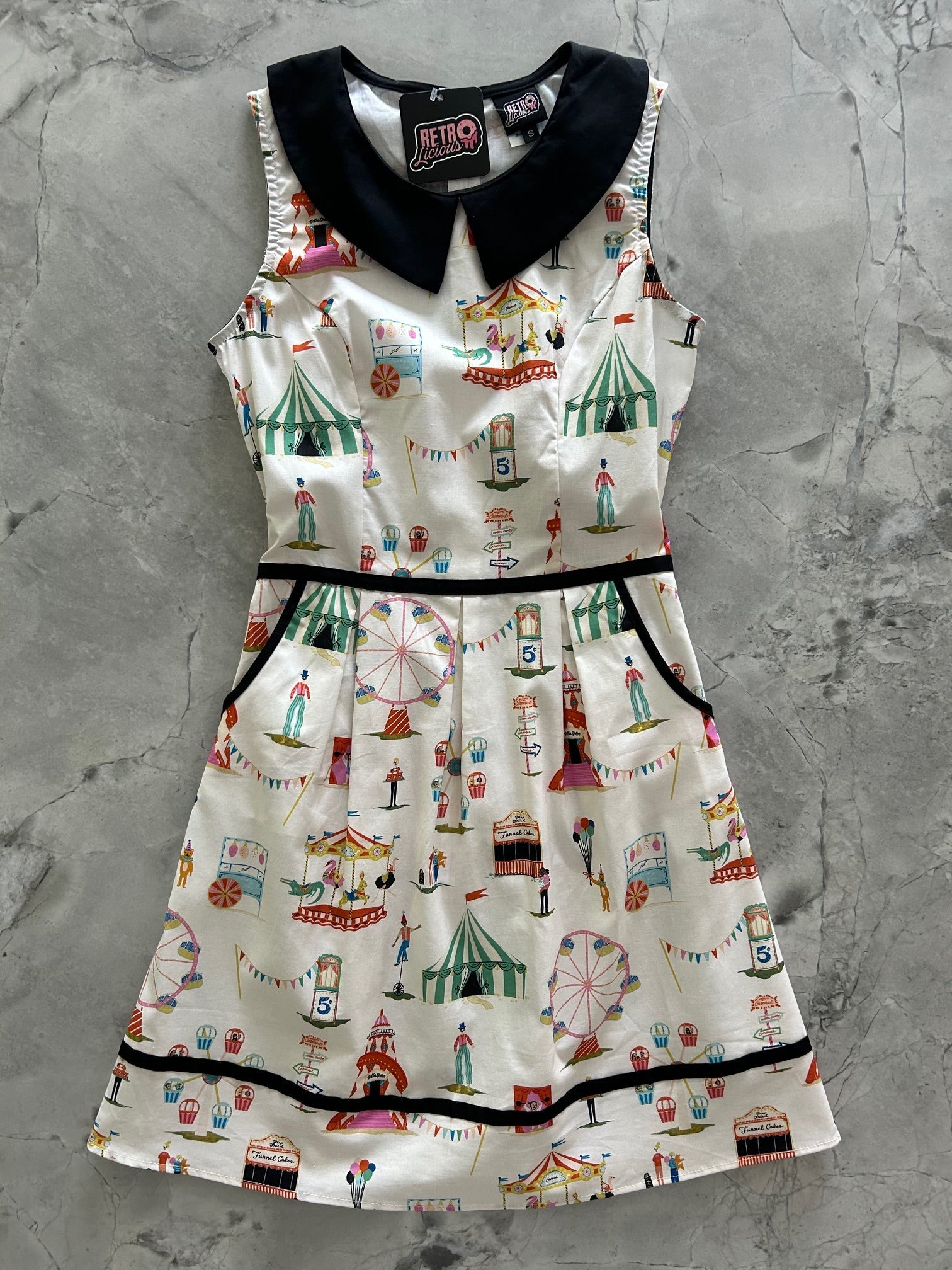 Stylish Carnival Collared Dress for Women - Floral Print Summer Party Dress - Perfect for Festivals, Beach Vacations & Outdoor Events