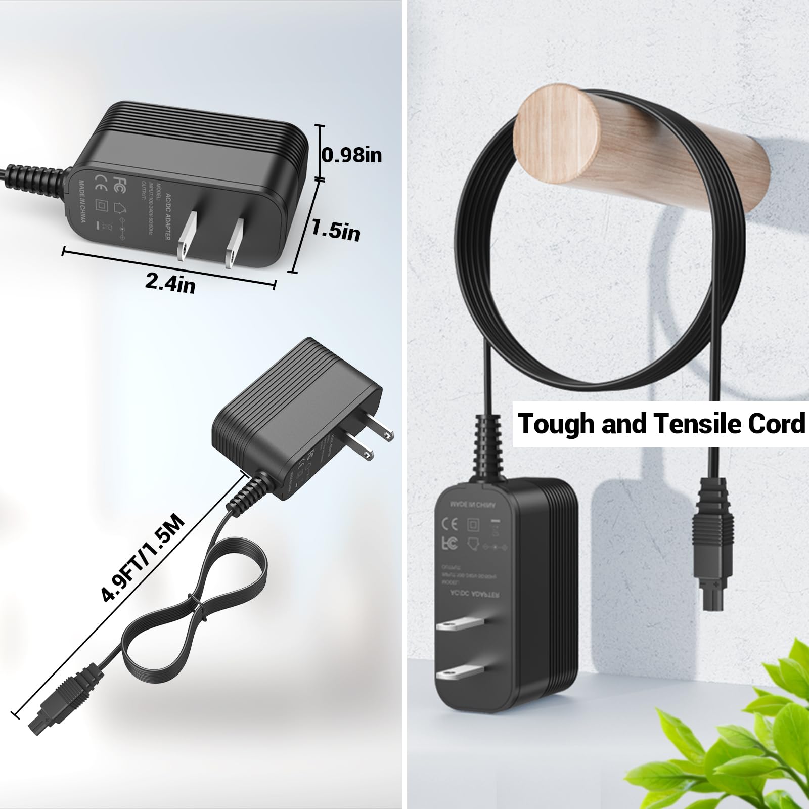 Shark Vacuum Replacement Charger Cord Compatible with Shark V2945Z, XA2950, V2950, YLS0041T110025 Models - Durable Power Supply for Shark Cordless Vacuums - Perfect for Home Cleaning & Pet Hair Removal