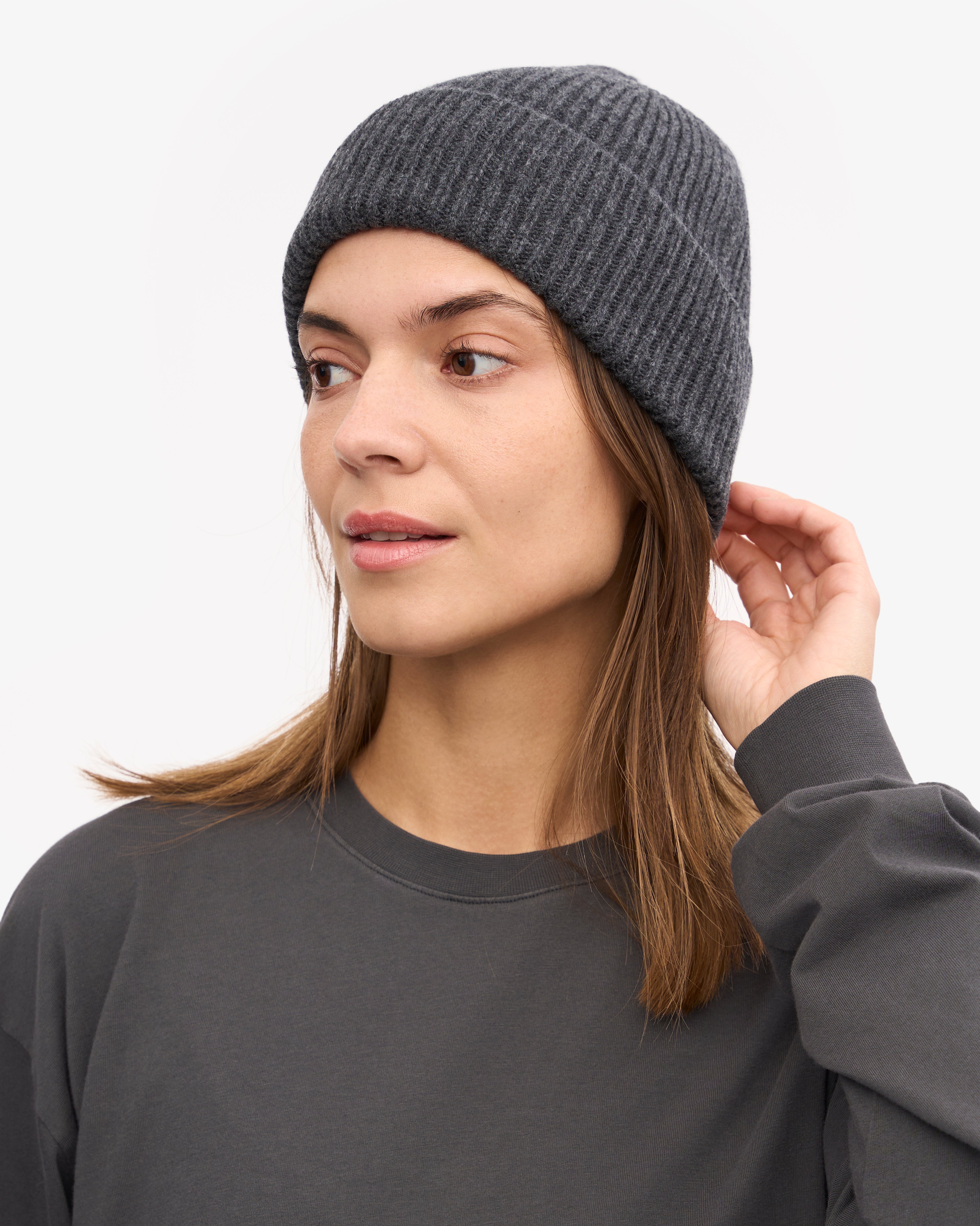 Premium Merino Wool Beanie for Men & Women - Soft & Warm Winter Hat in Lava Grey - Perfect for Skiing, Hiking & Outdoor Activities