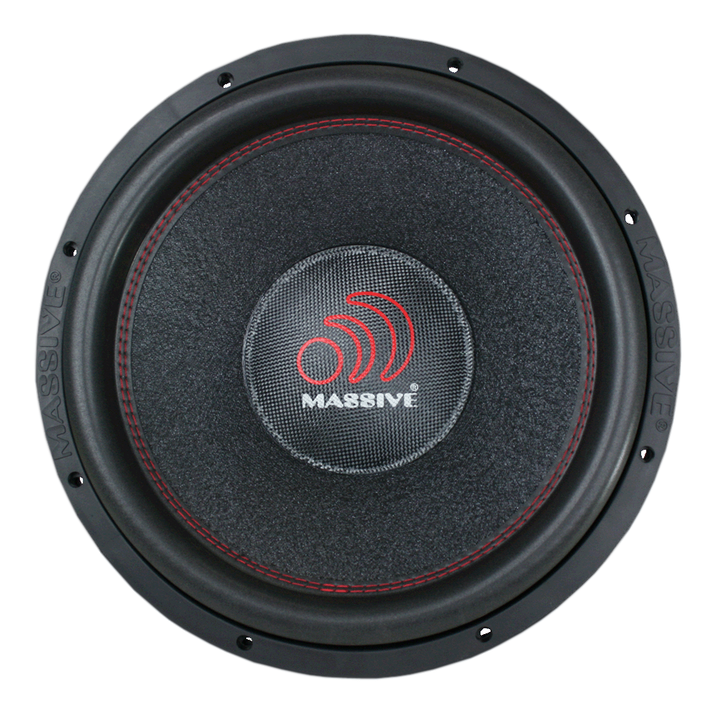 HIPPOXL122R 12-Inch 3000 Watts RMS Dual 2 Ohm 4 Voice Coil Mega Subwoofer - Powerful Bass for Car Audio & Home Theater Systems