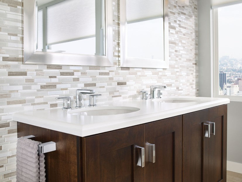 90 Degree Chrome Drawer Pull - YB8807CH by Moen - Perfect for Kitchen Cabinets, Bathroom Vanities & Furniture Hardware