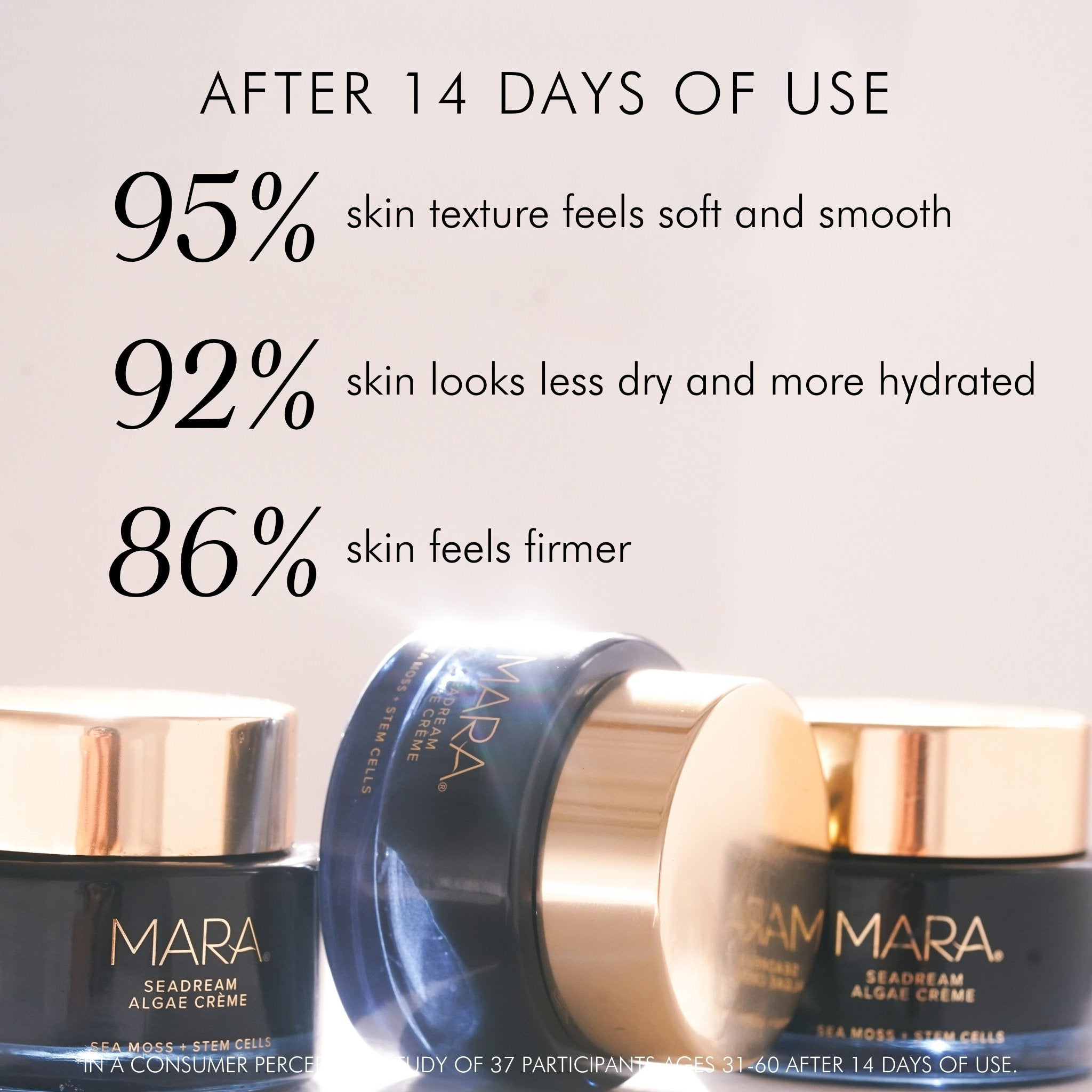 Sea Moss & Stem Cell Firming Algae Cream - Anti-Aging Face Moisturizer for Wrinkles & Fine Lines - Hydrating & Lifting Skincare for Daily Use & Night Routine