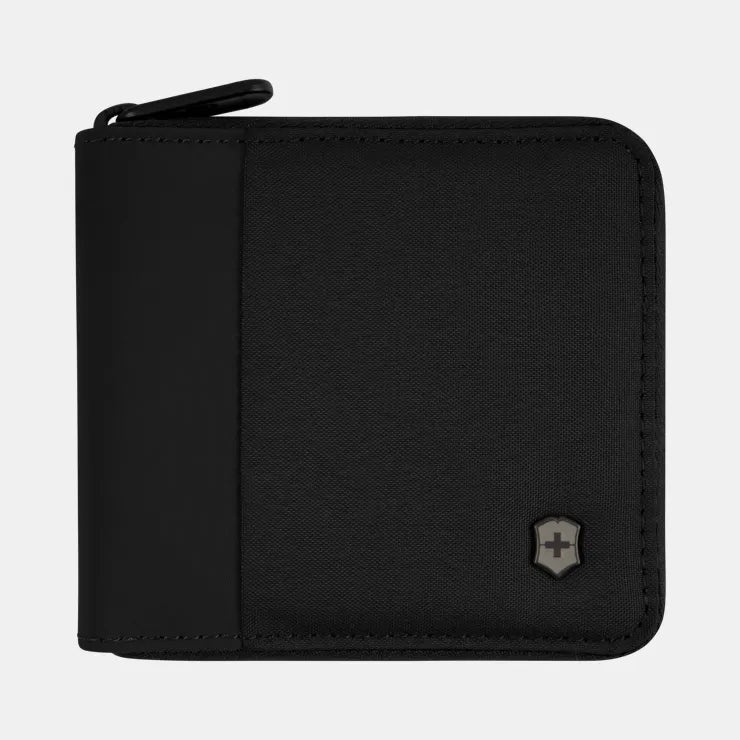 Victorinox Zip Around Travel Wallet - RFID Blocking, Multiple Card Slots & ID Window - Perfect for Business Trips & Everyday Use (Model 653367/653368)