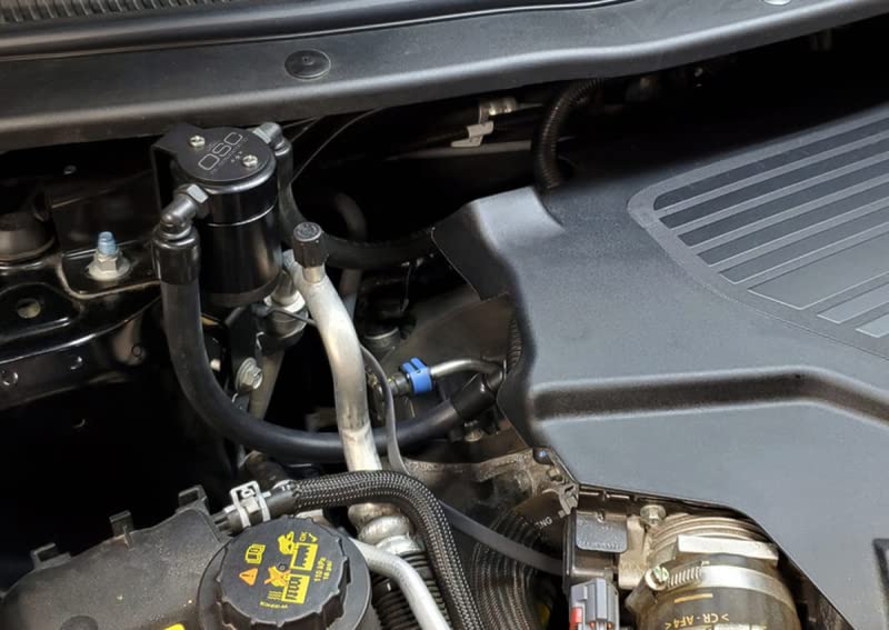 J&L Oil Separator 3.0 - Compatible with 2013-2019 Ford Explorer Sport 3.5L (Black) | PCV Breather System | Reduces Engine Sludge & Extends Engine Life | Perfect for Off-Roading & Performance Driving