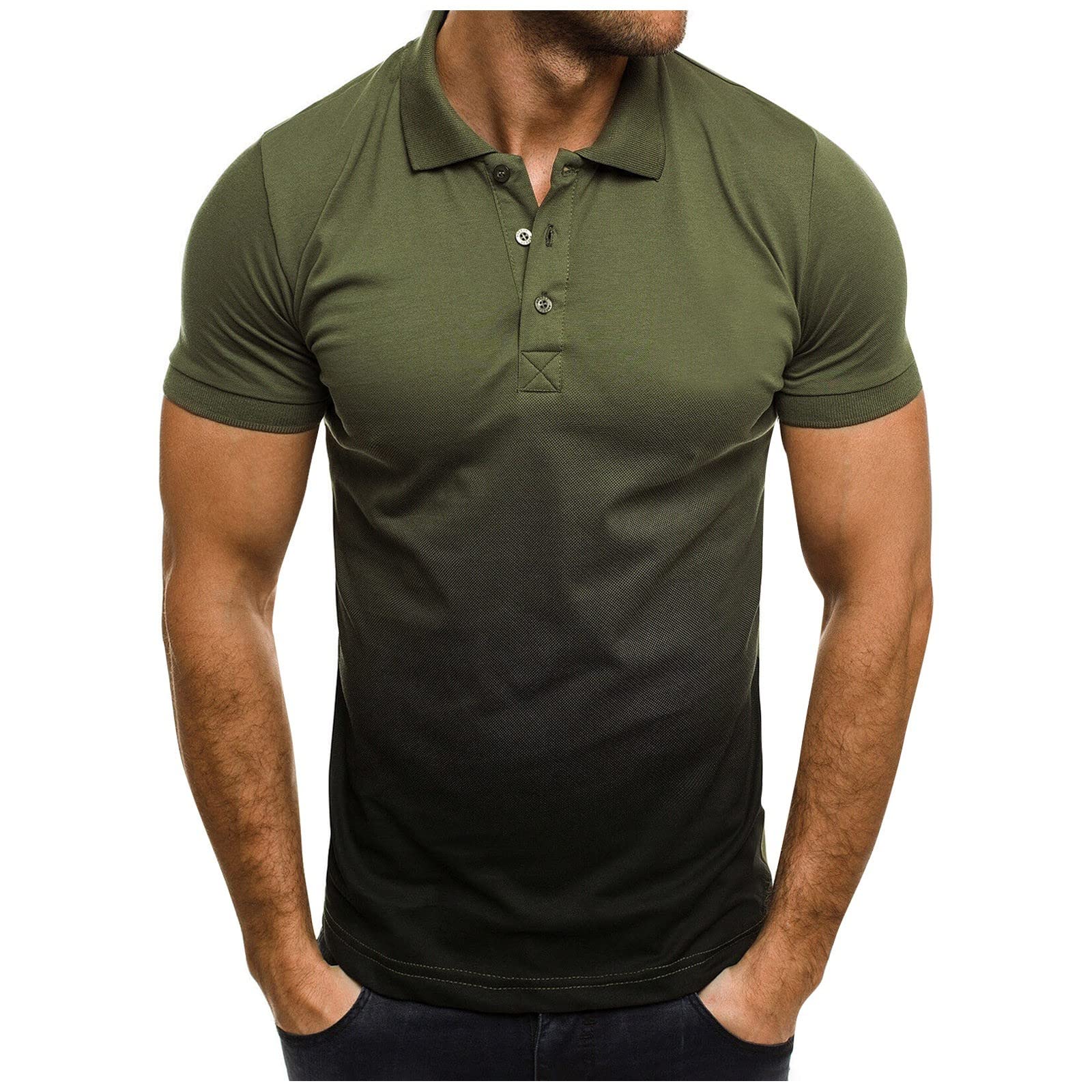 Men's Quick Dry Active Shirts - Moisture Wicking Running & Workout Tops for Gym, Hiking & Outdoor Sports