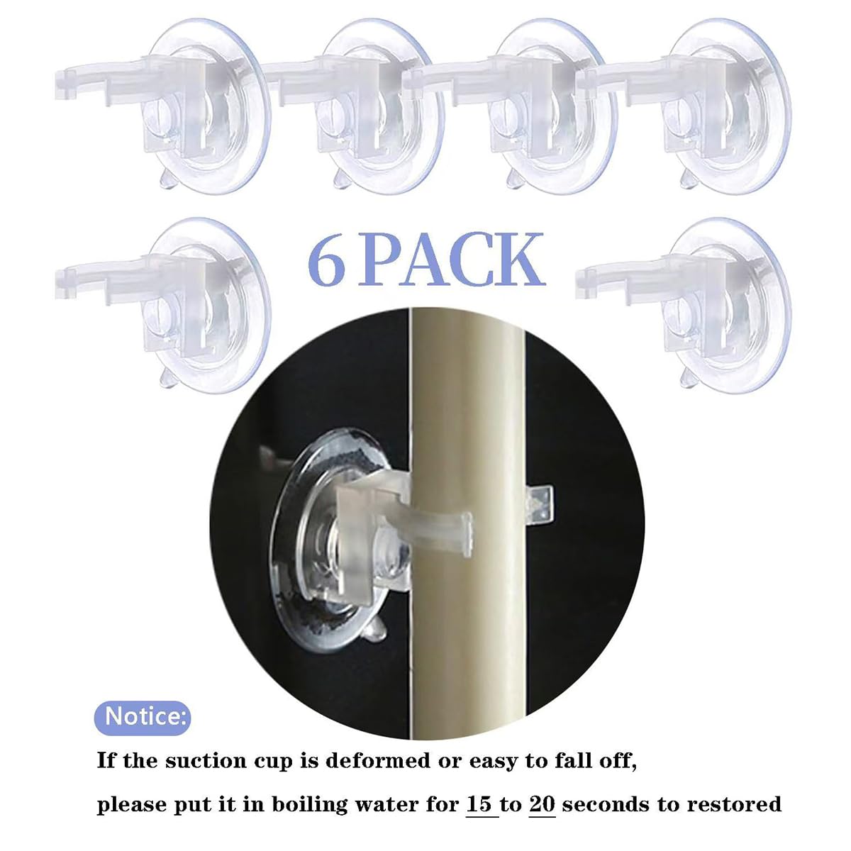 6-Pack Flameless 8-Inch Window Candles with Remote & Timer - Battery Operated Ivory Taper Candles Includes 12 AA Batteries, 6 Suction Cups & 6 Golden Candleholders - Perfect for Christmas Decor, Home Lighting & Window Displays