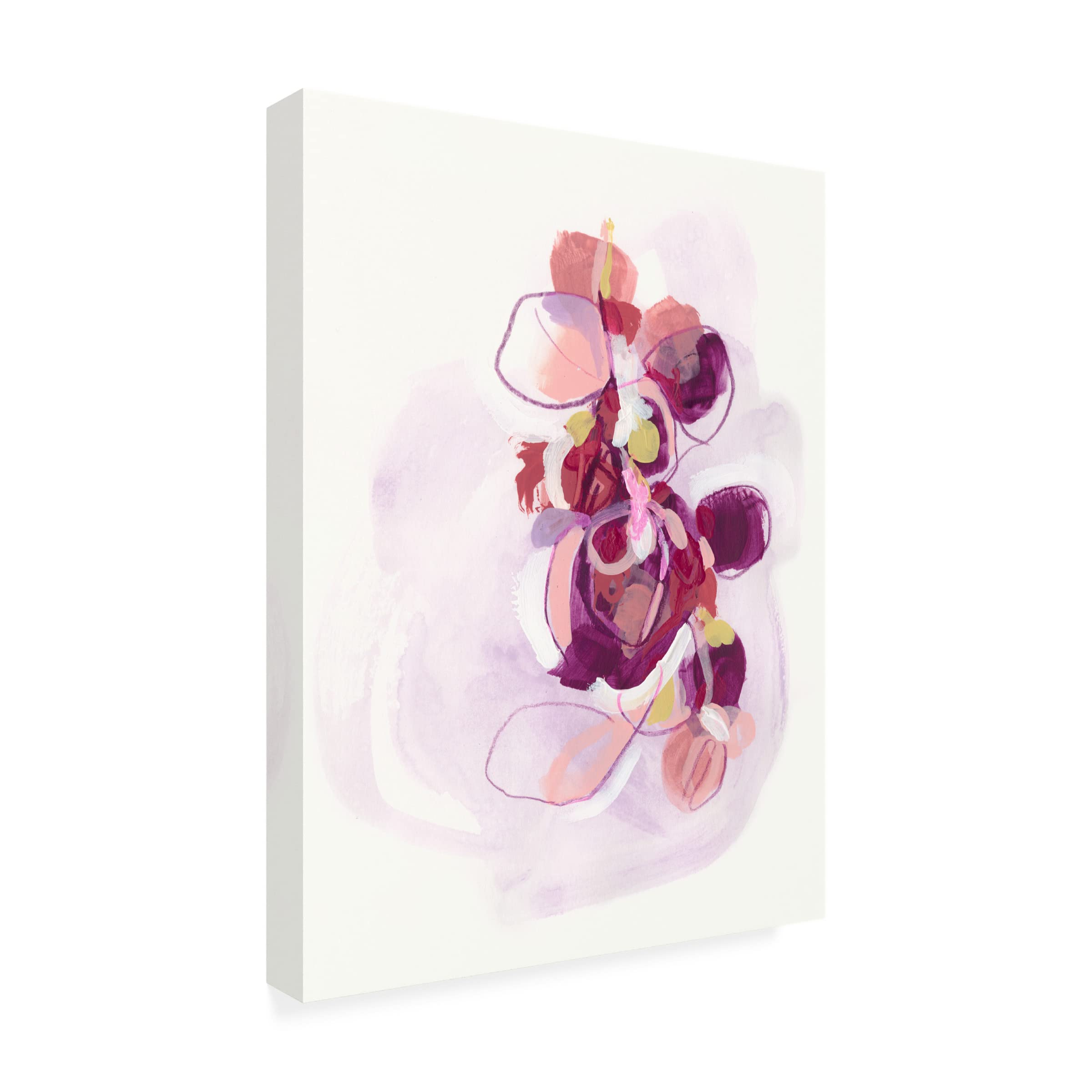 Trademark Fine Art 'Orchid Sonata II' Floral Canvas Wall Art by June Erica Vess - Elegant Home Decor for Living Room, Bedroom & Office