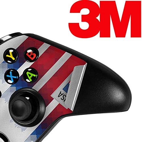 Skinit Decal Gaming Skin for Xbox One S Controller - USA Soccer Flag Design | Protective Vinyl Sticker Wrap | Perfect for Gamers & Sports Fans