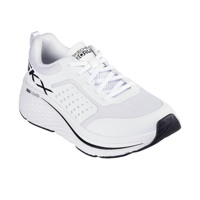 MAX CUSHIONING ELITE 2.0 Running Shoes for Men - Lightweight & Breathable Workout Sneakers - Perfect for Jogging, Gym Training and Daily Wear (White/Black)
