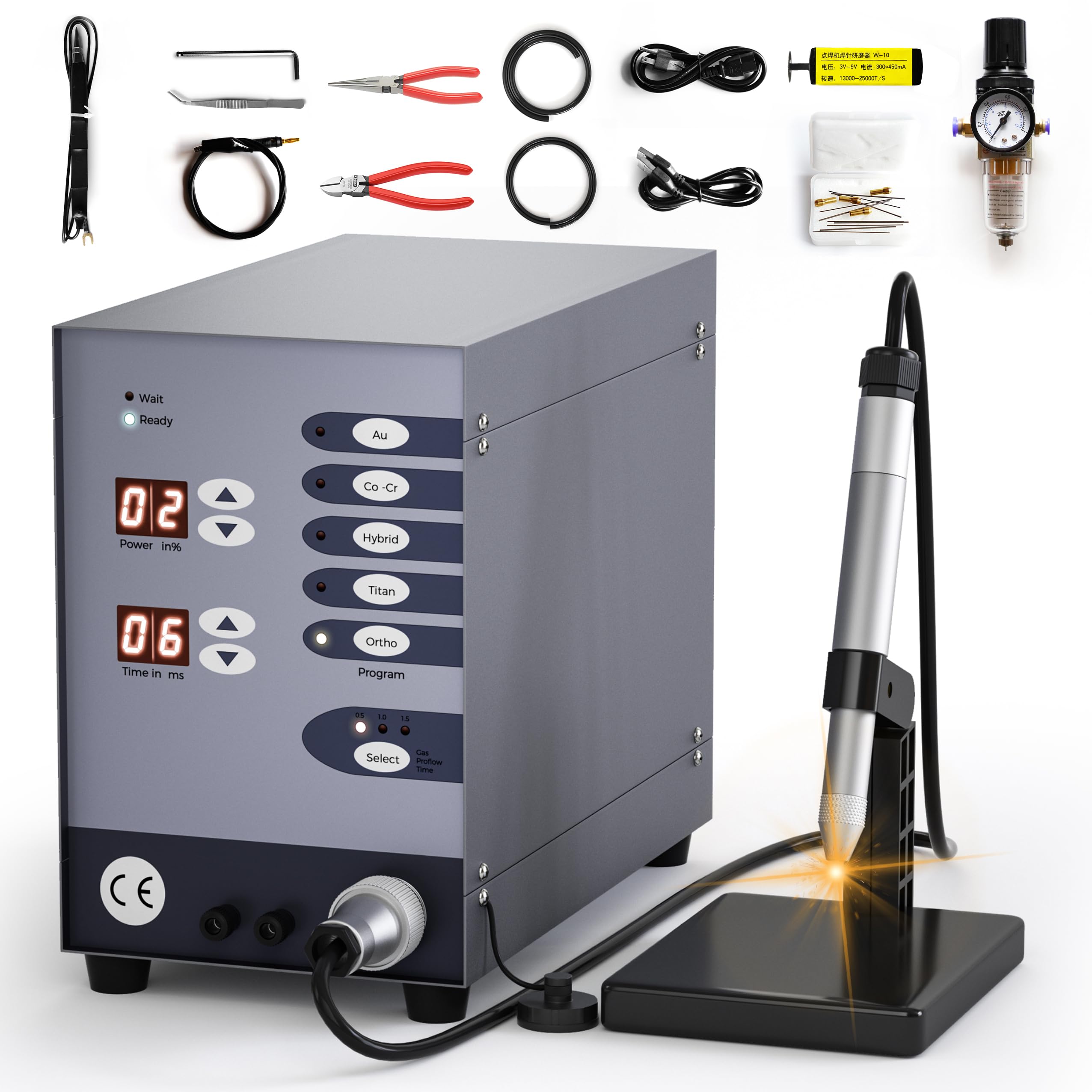 Professional 110V Permanent Jewelry Spot Welder Kit - Pulse Argon Arc Automatic Welding Machine for Gold, Aluminum & Hardware Workpieces | DIY Jewelry Making, Repair & Crafting | Perfect for Jewelers, Hobbyists & Small Workshops