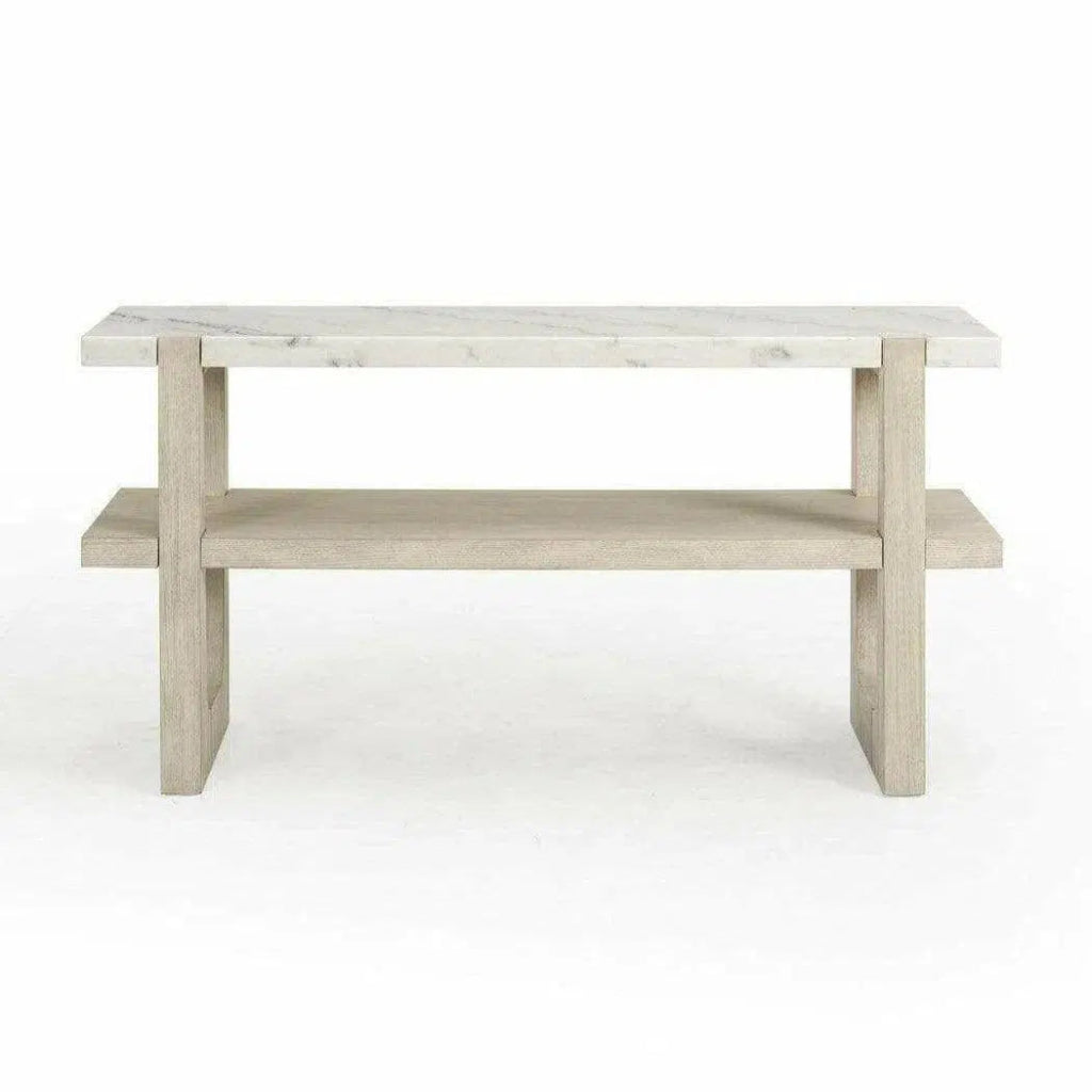 60 Inch White Console Table - Modern Entryway Sofa Table for Hallway, Living Room & Bedroom - Sturdy & Elegant Home Decor Furniture
