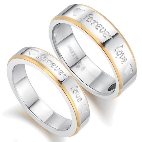 His & Hers Titanium Magnetic Wedding Bands - 6mm & 4mm Korean Style Hematite Rings for Couples (Sizes 5-10) - Perfect Anniversary Gift