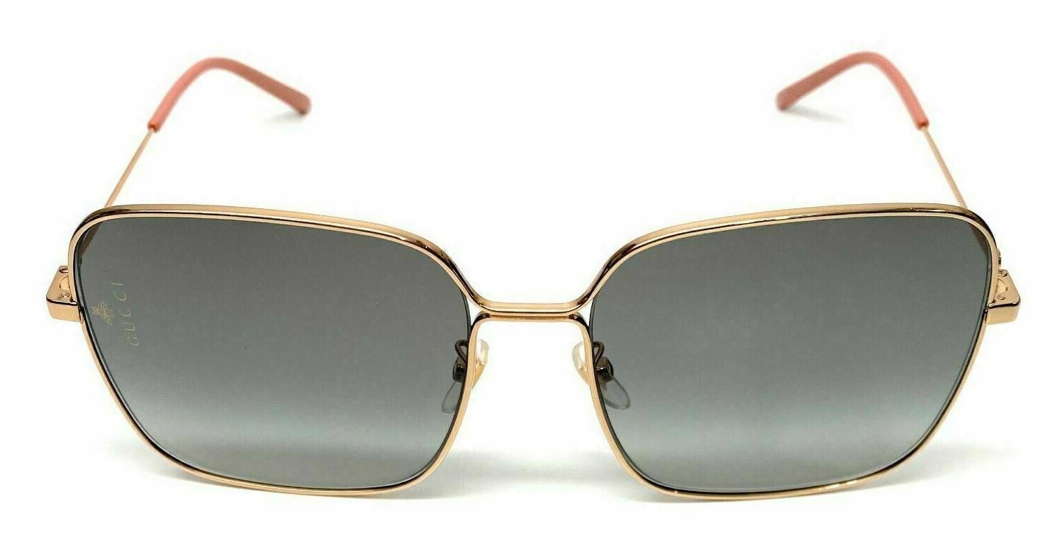 Gucci GG 0443 S 001 Gold Gradient Sunglasses for Women - Luxury Designer Shades with UV Protection - Perfect for Beach, Driving & Fashion Outfits