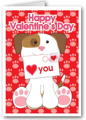 Valentine's Day Greeting Cards for Puppy Lovers - 12 Premium Quality Cards with Envelopes | Perfect for Dog Owners, Pet Birthday Gifts & Valentine's Day Celebrations
