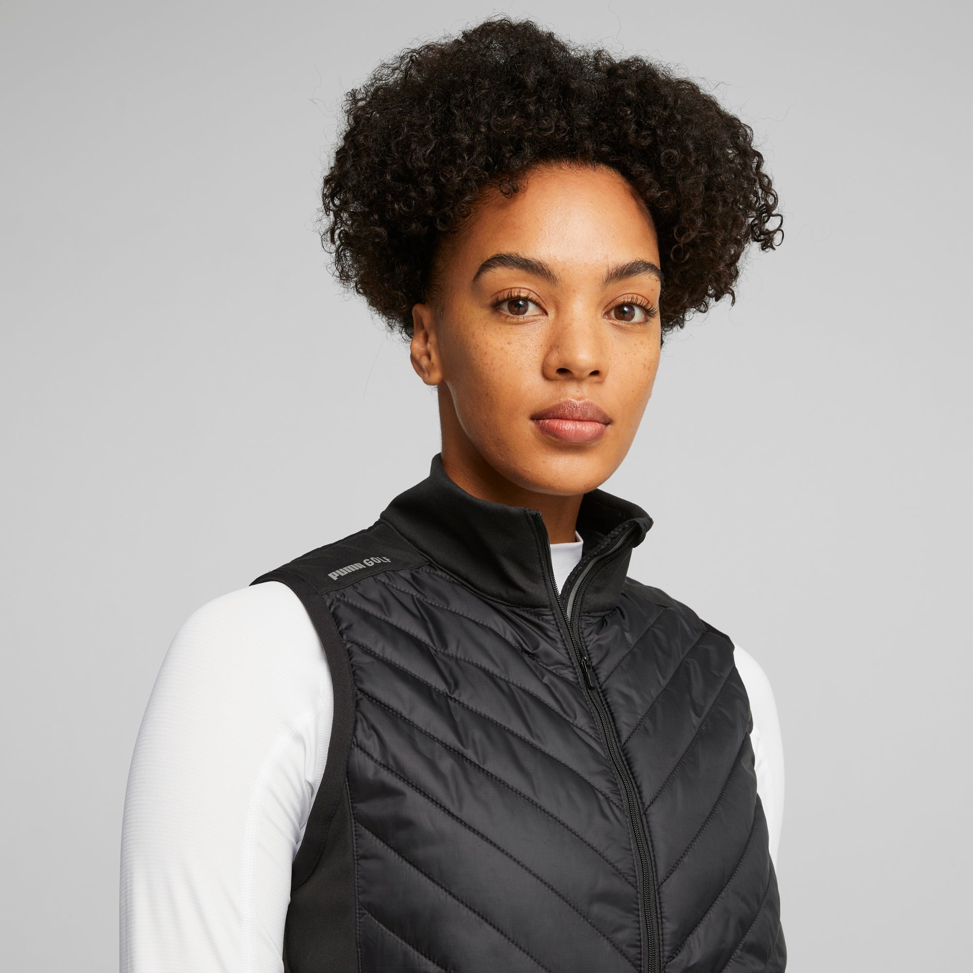 Women's Lightweight Frost Quilted Golf Vest - Windproof & Warm Winter Puffer Vest for Outdoor Sports, Golfing, Hiking & Casual Wear