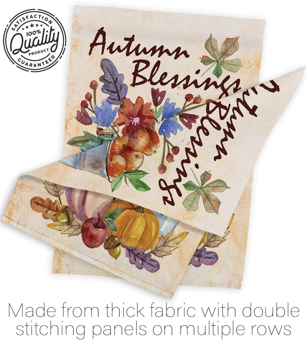 Autumn Blessings Vertical Flags Kit - House & Garden Decor for Fall Harvest