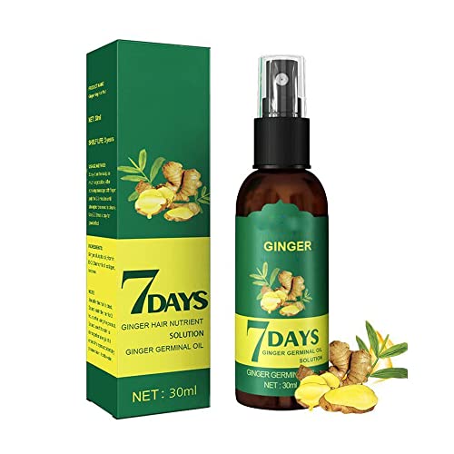 Ginseng Ginger Hair Growth Serum Spray - Natural Hair Regrowth Treatment for Hair Loss, Damaged Hair Repair & Vitality Restoration - Suitable for All Hair Types (1pc) | Perfect for Thinning Hair, Scalp Care & Daily Hair Growth Routine