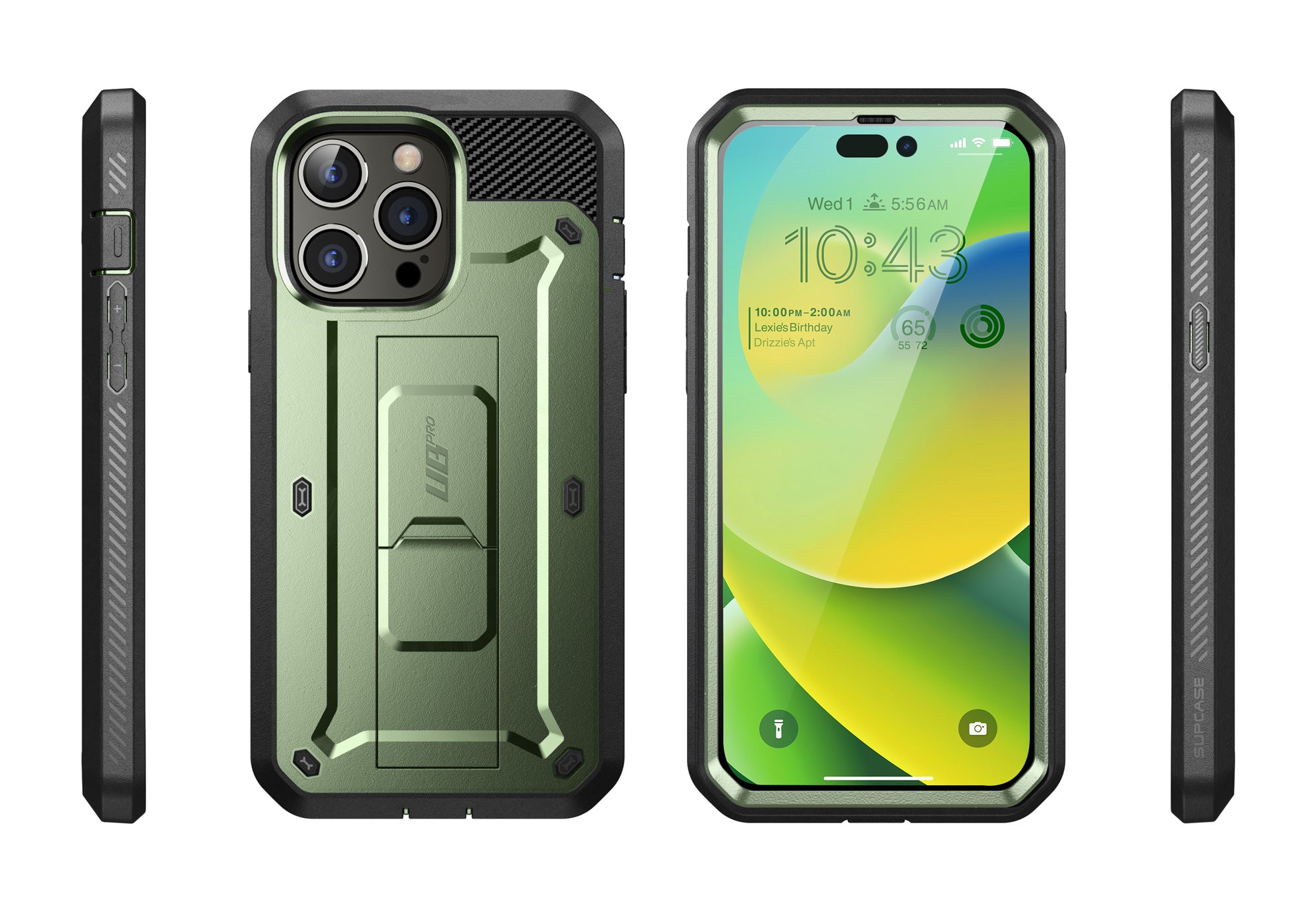 iPhone 14 Pro Max 6.7 Inch Unicorn Beetle PRO Rugged Case - Dark Green | Heavy Duty Protection for Outdoor, Work & Travel | Shockproof, Drop Proof & Scratch Resistant Cover