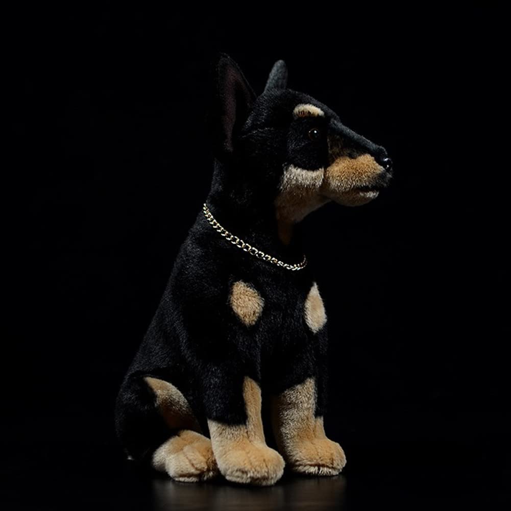 Realistic Doberman Plush Toy - 12