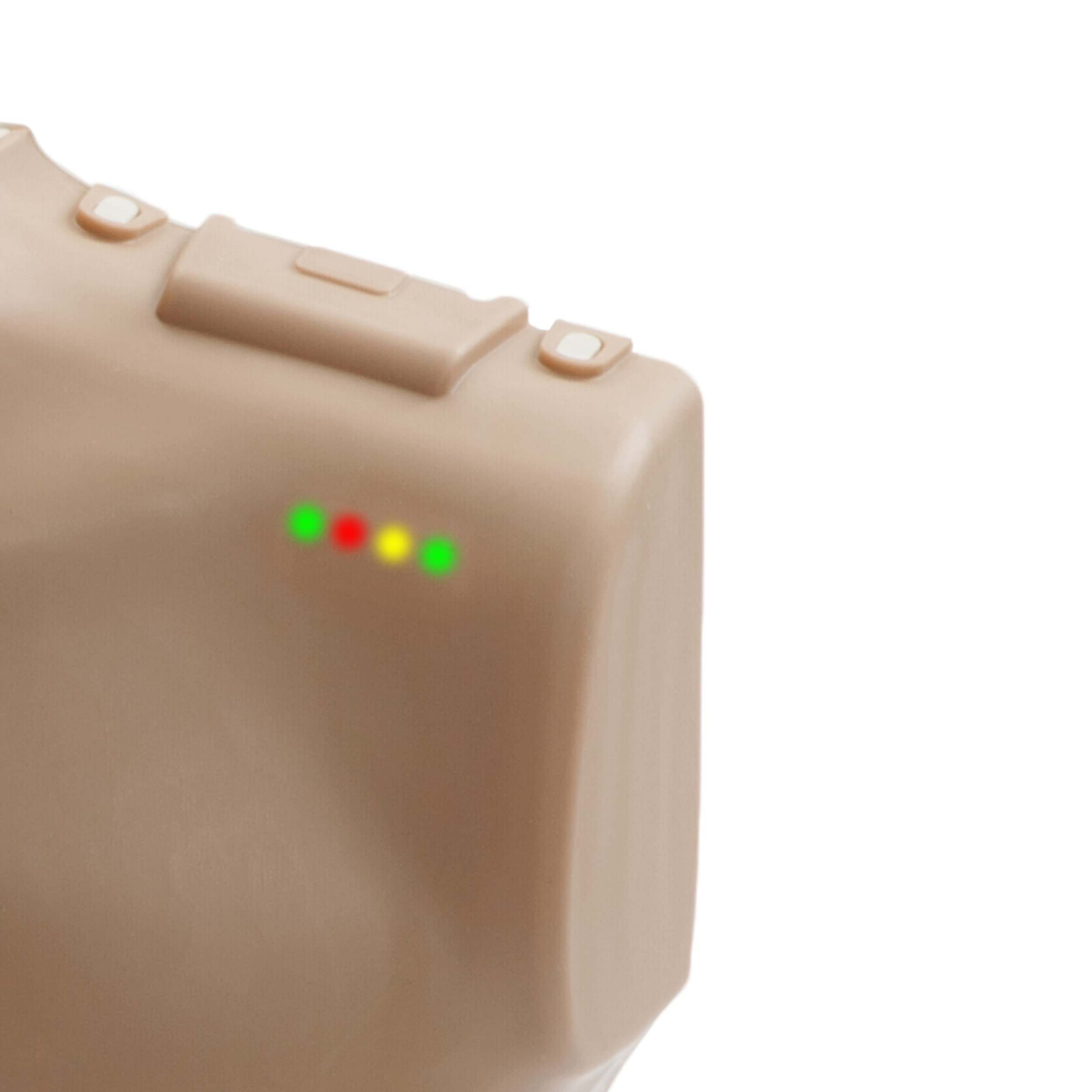 Prestan Professional Child CPR Training Manikin - Dark Skin Tone with Rate Monitor for Lifesaving Practice | Perfect for CPR Classes, First Aid Training & Emergency Preparedness