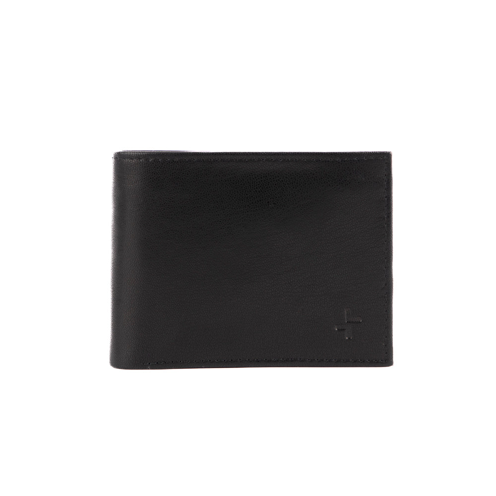 Tracker Core RFID Leather Double Center Wing Wallet - Slim RFID Blocking Bifold Wallet for Men - Perfect for Travel, Business & Everyday Use
