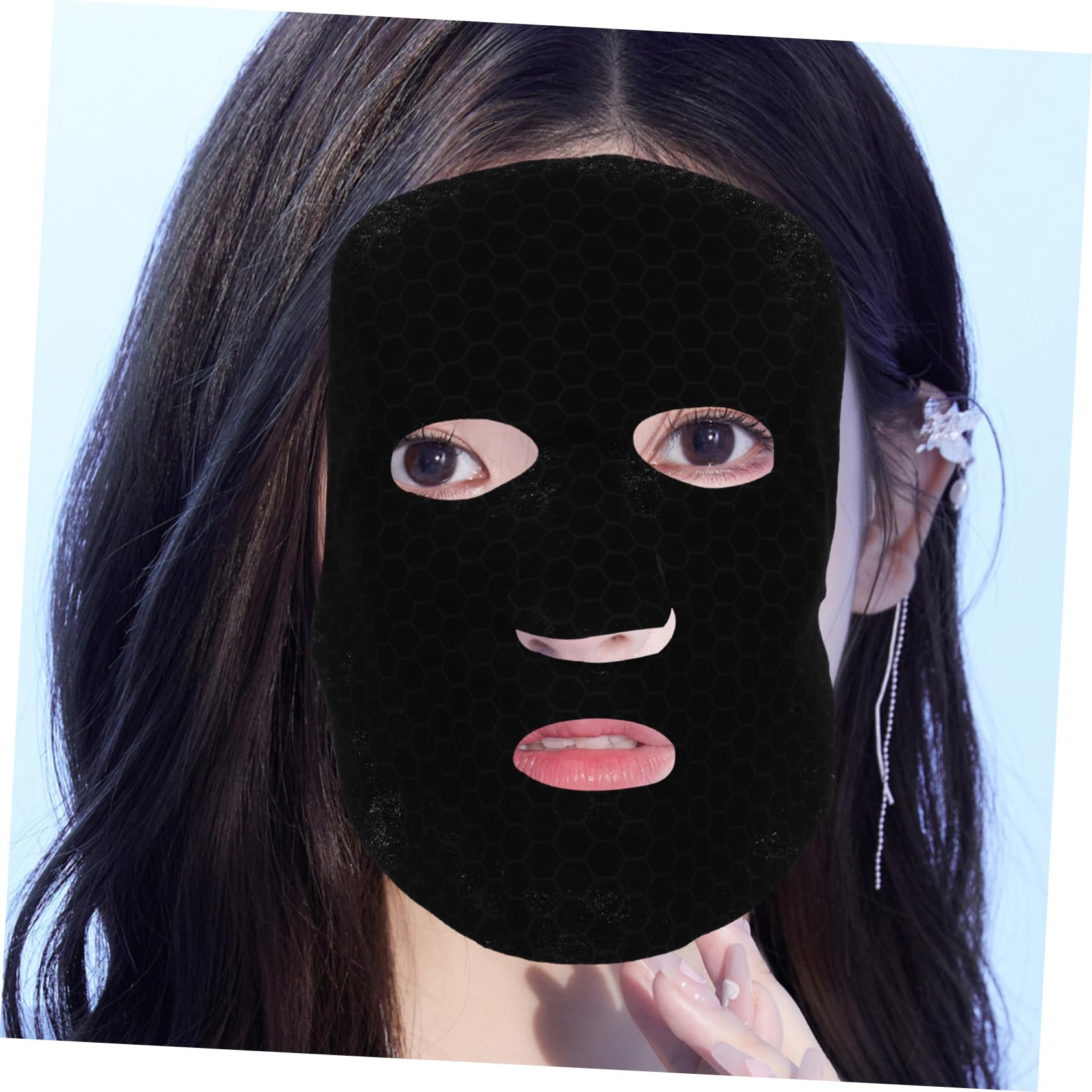 10-Pack Disposable Graphene Face Mask Paper Sheets for DIY Skincare & Facial Hair Removal - Gentle Gel Remover for Women | At-Home Spa, Salon Treatment, Beauty Routine