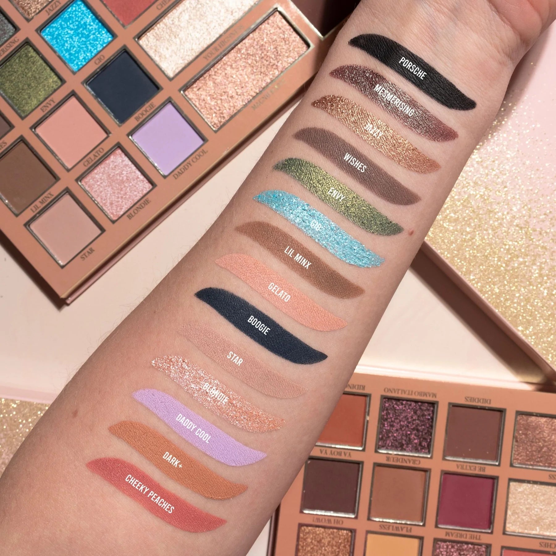 Mrs Glam Magnificent Eyeshadow Palette - 18 Highly Pigmented Matte & Shimmer Shades for Professional Makeup | Perfect for Day to Night Looks, Bridal & Party Makeup