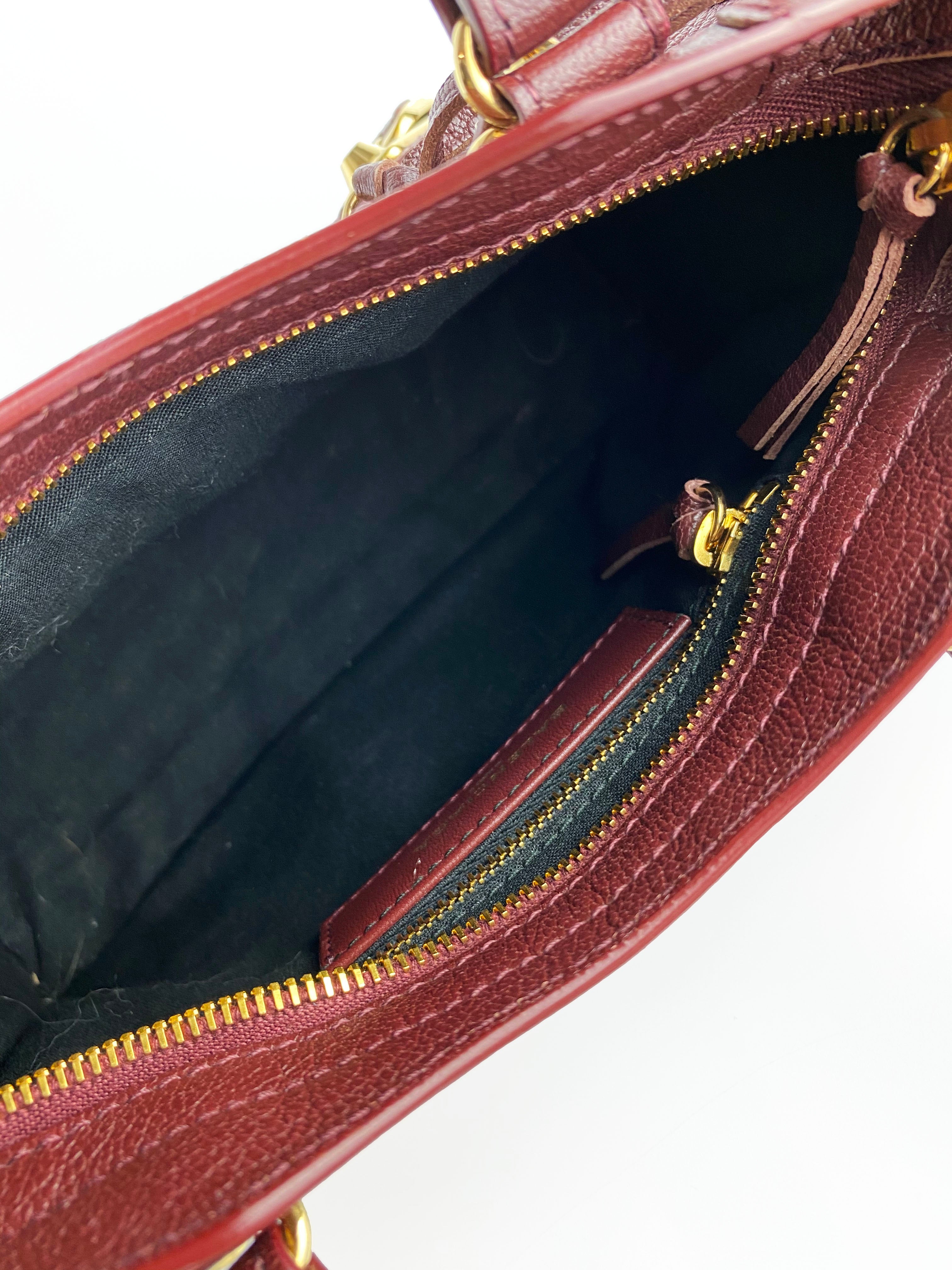 Balenciaga Burgundy Nano Classic City Bag - Stylish Crossbody Handbag for Women | Perfect for Everyday Use, Travel & Night Out