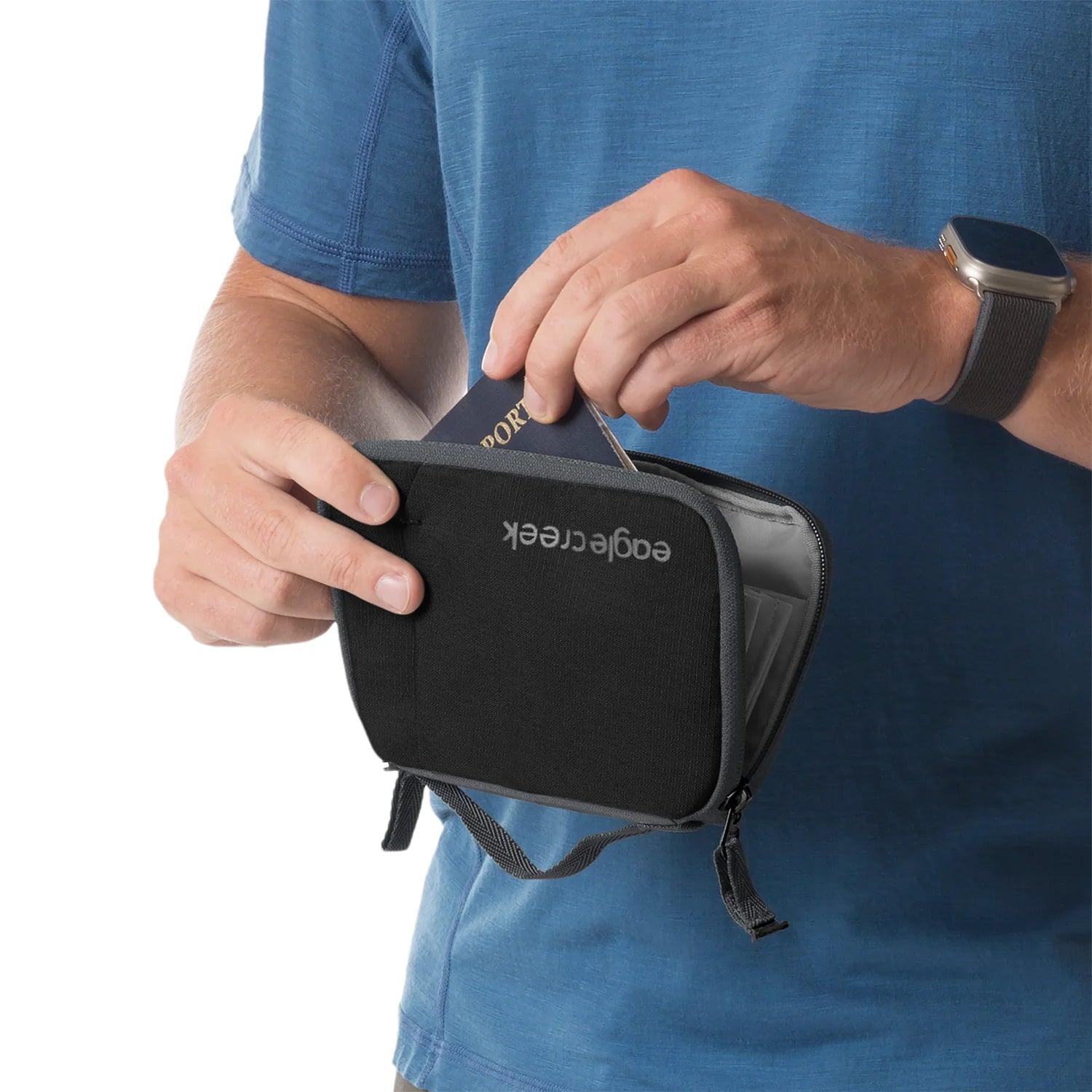 Eagle Creek RFID Blocking Passport Wallet - Secure Travel Organizer for Passport, Credit Cards & Cash | Perfect for International Travel & Business Trips