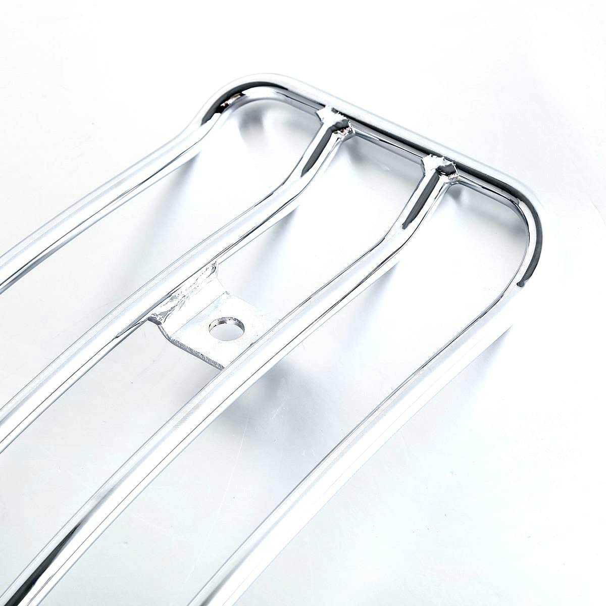 Chrome Solo Seat Luggage Rack for Harley Davidson Touring Road King FLHR (1997-2022) | Heavy-Duty Motorcycle Storage | Perfect for Long Rides & Road Trips