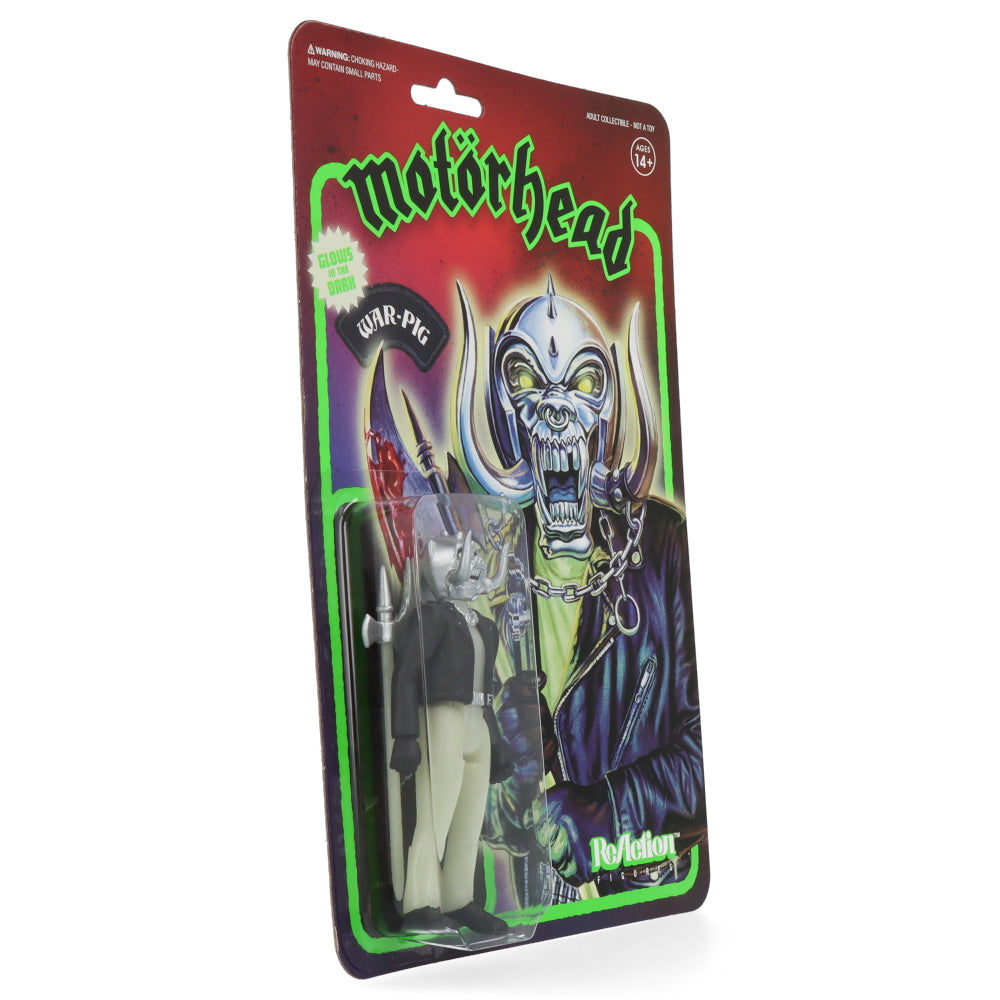 Motörhead Warpig GID Version ReAction Figure - Glow in The Dark Collectible Toy for Rock Music Fans & Home Decor
