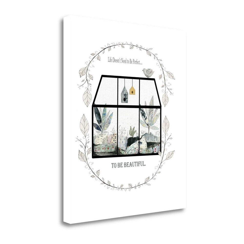 Beautiful Terrarium By Sarah Ogren - Fine Art Giclee Print on Gallery Wrap Canvas - Ready to Hang Wall Decor - Perfect for Living Room, Bedroom & Office Decor