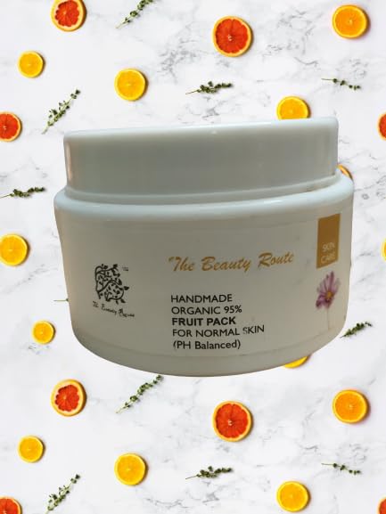 The Beauty Route Fruit Face Pack for Men & Women - 50gm | Natural Glow & Hydration | Perfect for Daily Skincare & Spa Nights